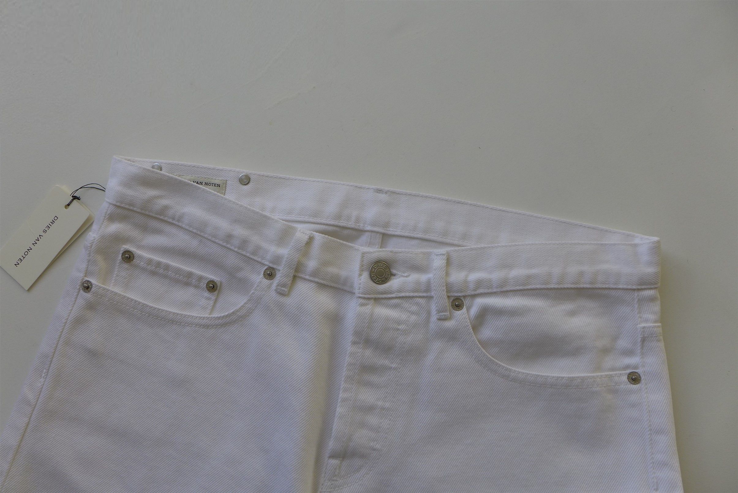 Dries Van Noten SS20 Pender White Denim Jeans