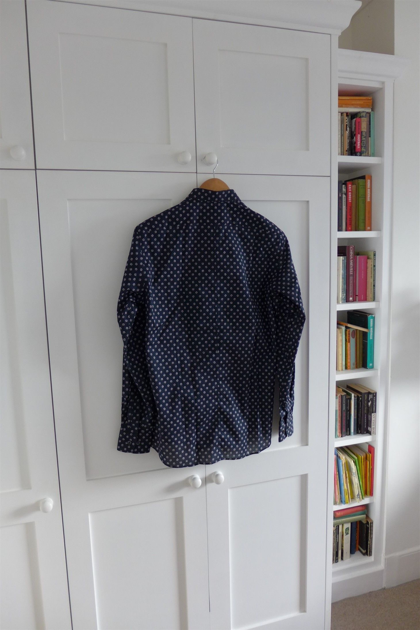 Dries Van Noten Dries Van Noten FW19 Corbin Shirt - Navy Sequin Print Size US M / EU 48-50 / 2 - 3 Thumbnail