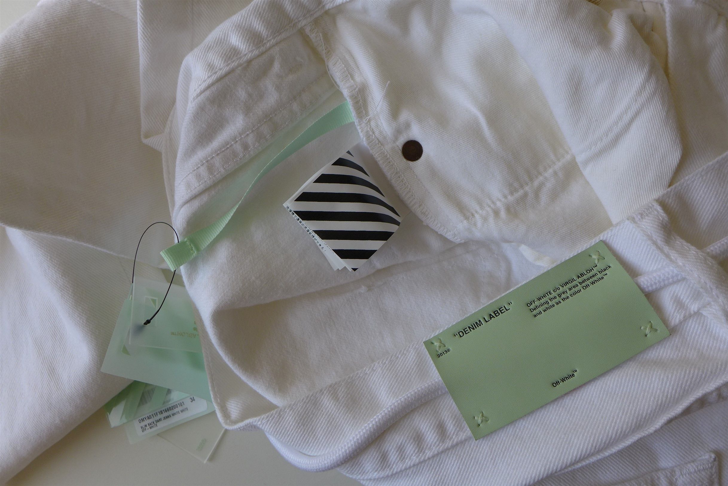 Off-White Off-White White Back Dart Denim Jeans Size US 34 / EU 50 - 18 Thumbnail