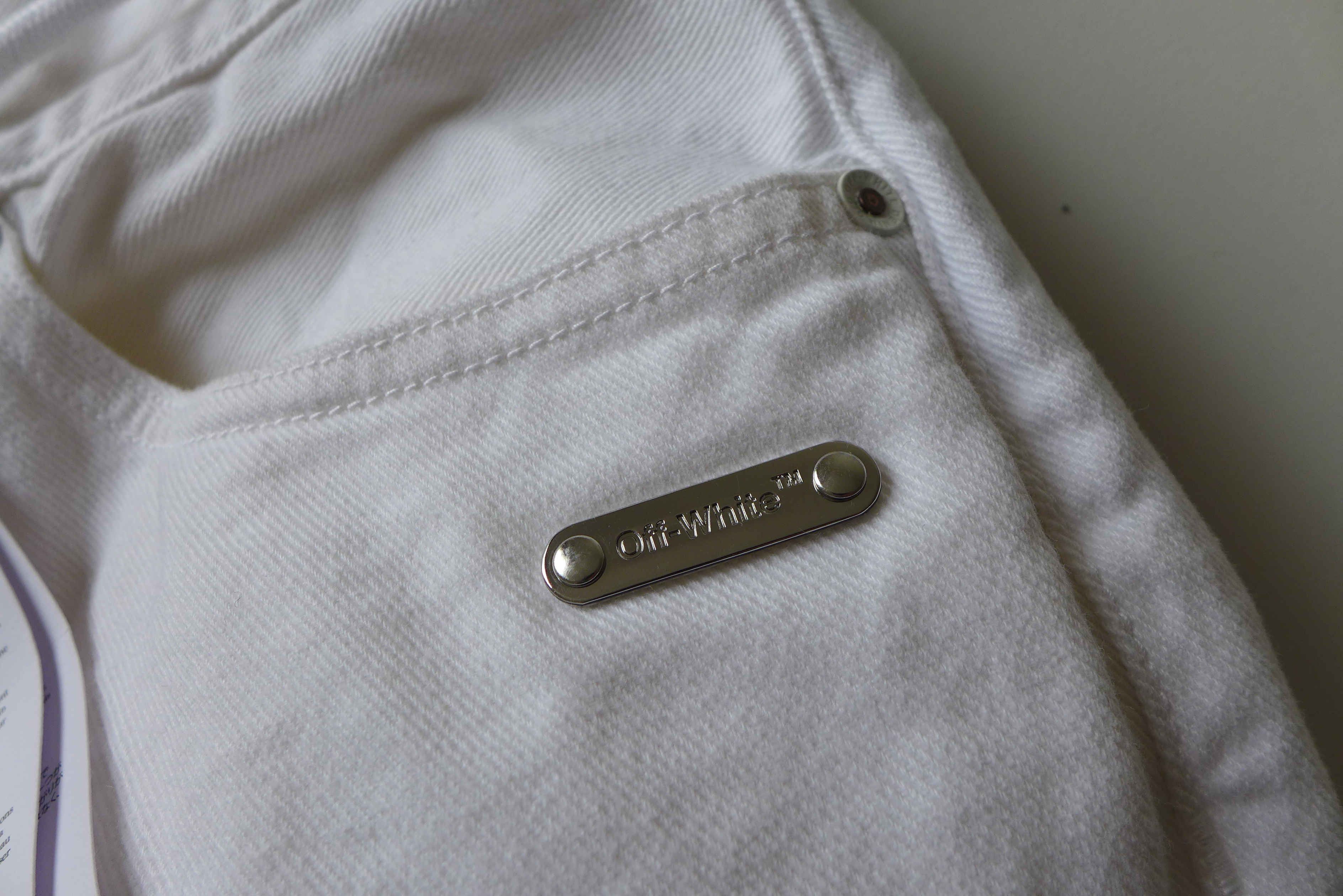 Off-White Off-White White Back Dart Denim Jeans Size US 34 / EU 50 - 14 Thumbnail