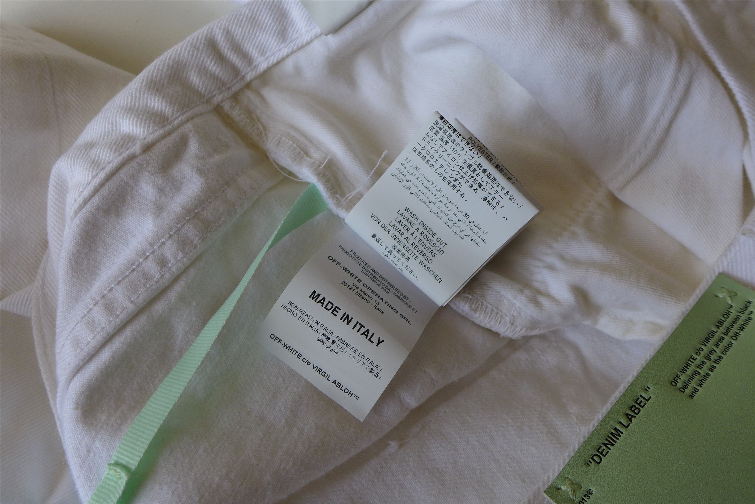 Off-White Off-White White Back Dart Denim Jeans Size US 34 / EU 50 - 21 Thumbnail