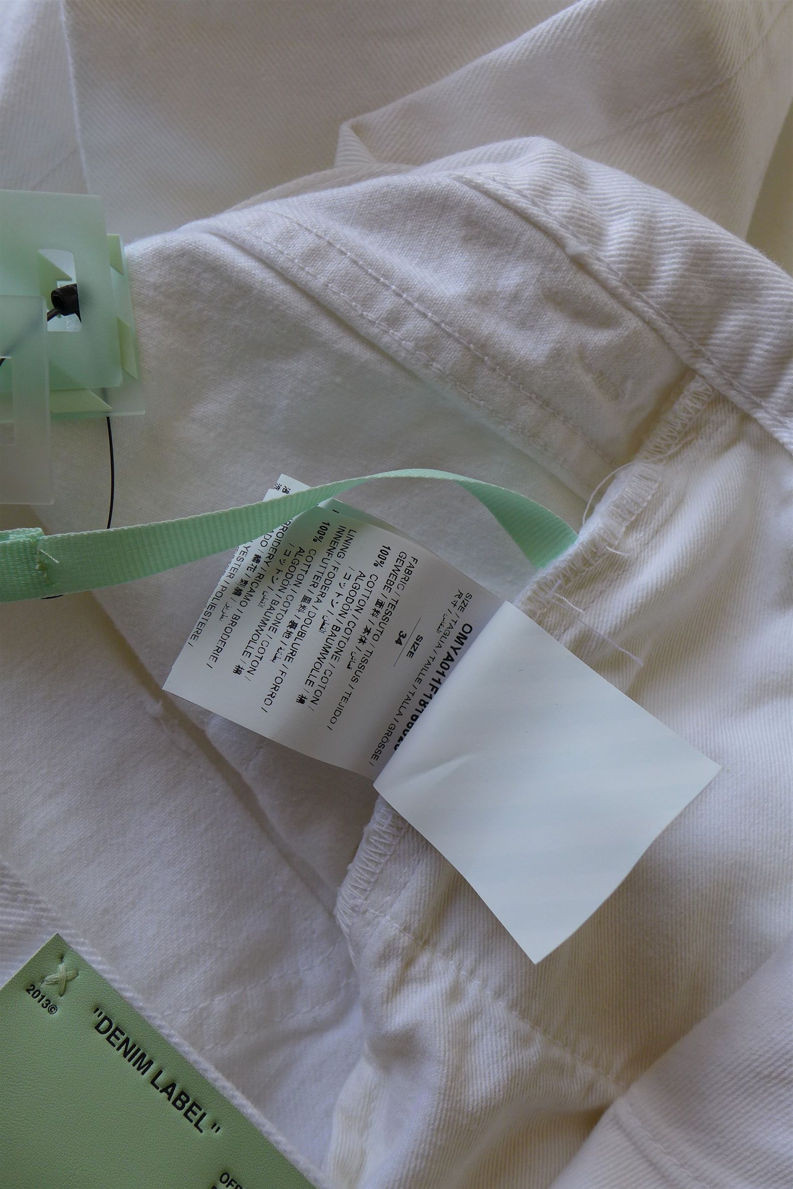 Off-White Off-White White Back Dart Denim Jeans Size US 34 / EU 50 - 19 Thumbnail
