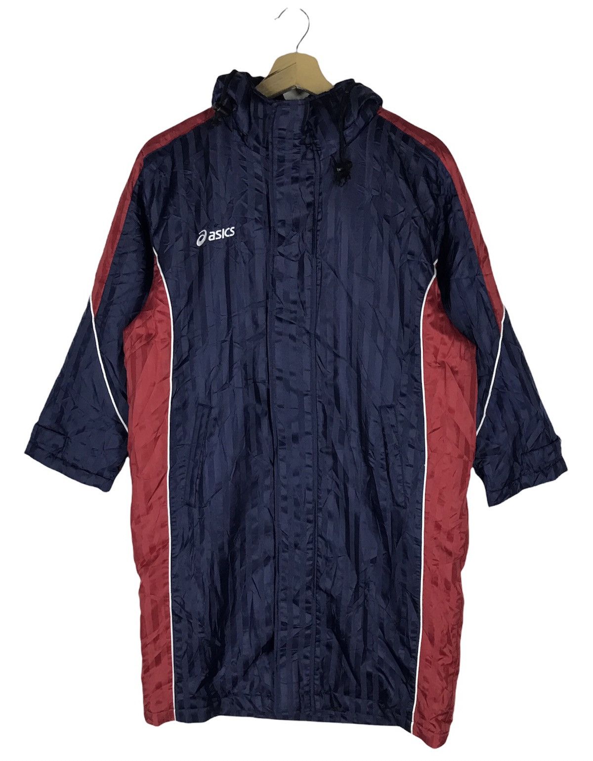 Asics Vintage Asics Long Jacket Hoodies Size US L / EU 52-54 / 3 - 1 Thumbnail