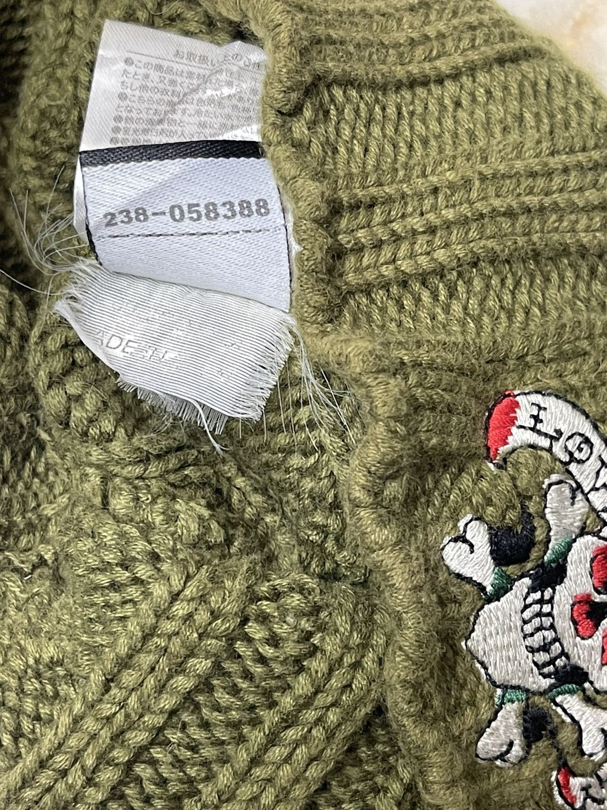 Christian Audigier Ed Hardy Christian Audigier Cable Knit Beanie Size ONE SIZE - 8 Thumbnail