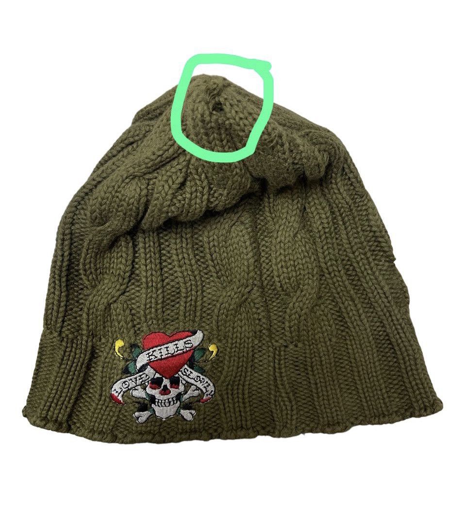 Christian Audigier Ed Hardy Christian Audigier Cable Knit Beanie Size ONE SIZE - 4 Thumbnail