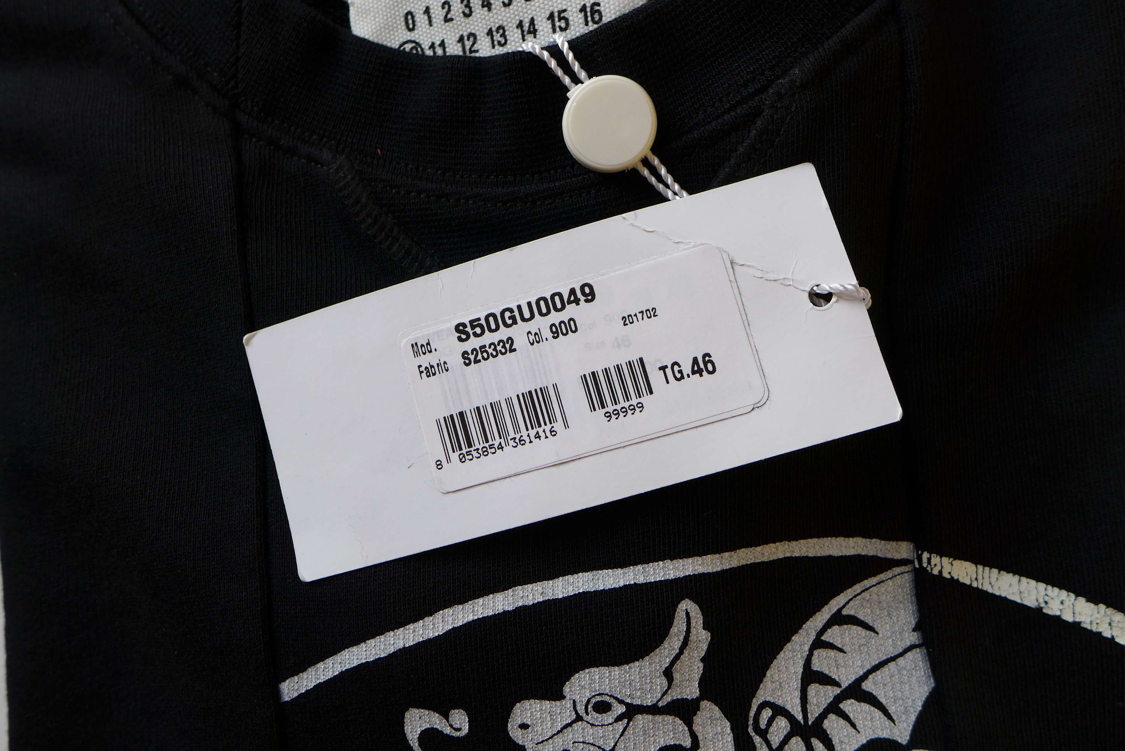 Maison Margiela Margiela Patchwork Irish Print Sweatshirt - Black Size US S / EU 44-46 / 1 - 9 Thumbnail
