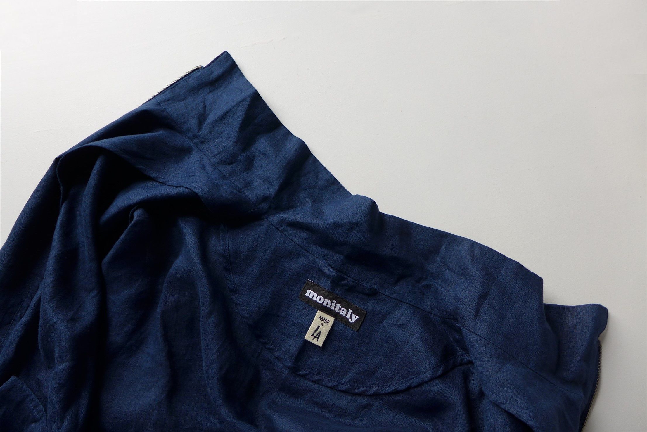 Monitaly Monitaly Old Dog Blouson - Navy Linen Size US M / EU 48-50 / 2 - 5 Thumbnail