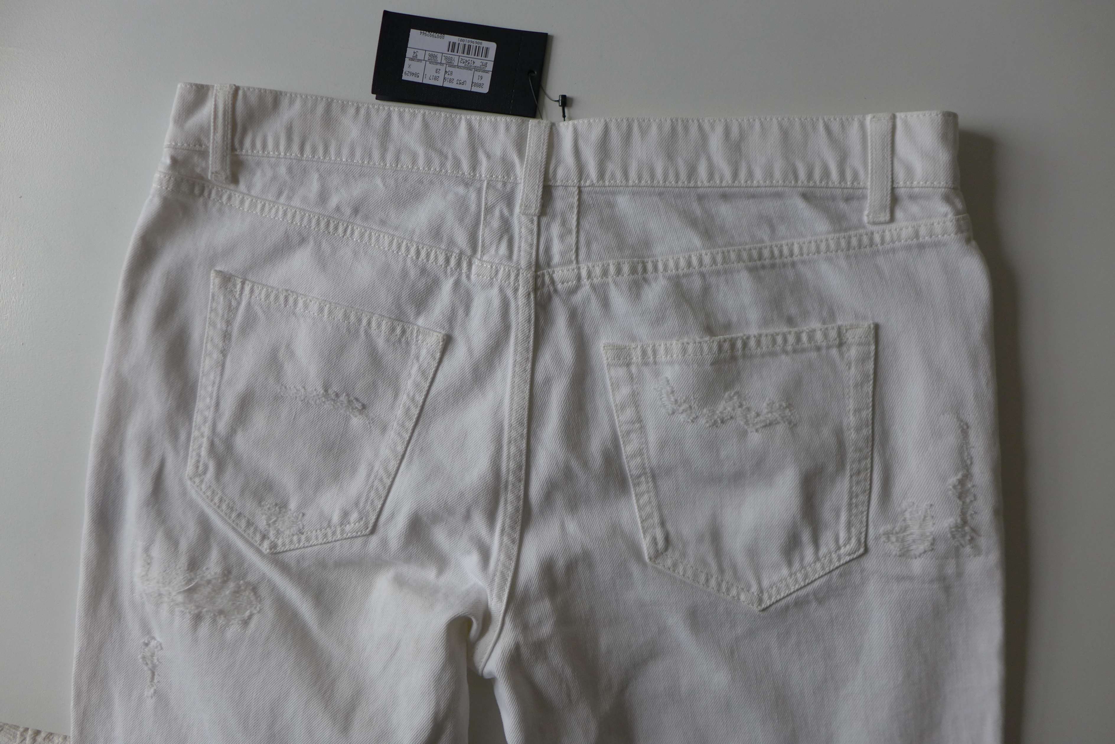 Saint Laurent Paris Saint Laurent D10 White Distressed Denim Jeans Size US 34 / EU 50 - 10 Thumbnail