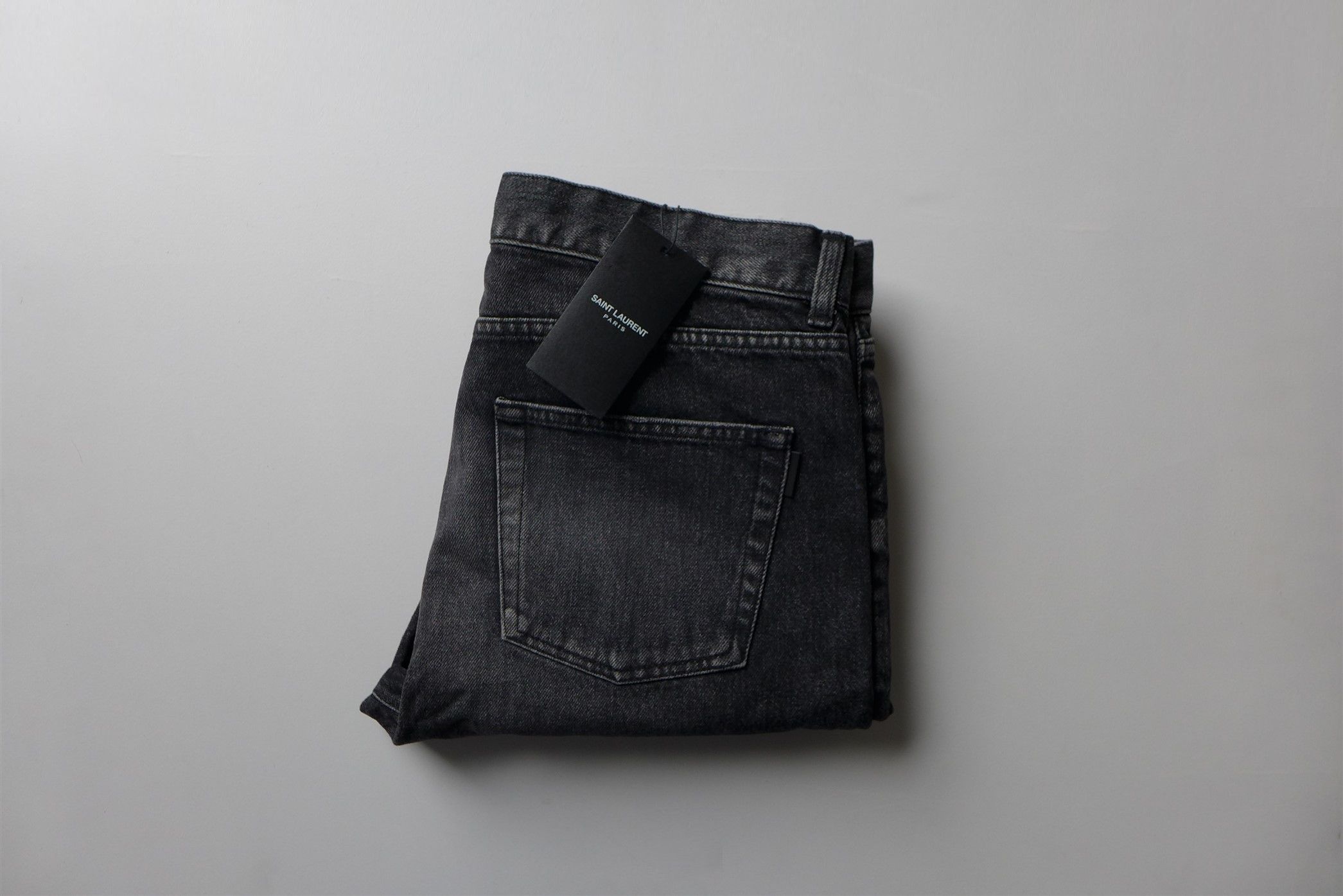 Saint Laurent Paris Saint Laurent D20 Denim Jeans -- Washed Black Size US 31 - 4 Thumbnail
