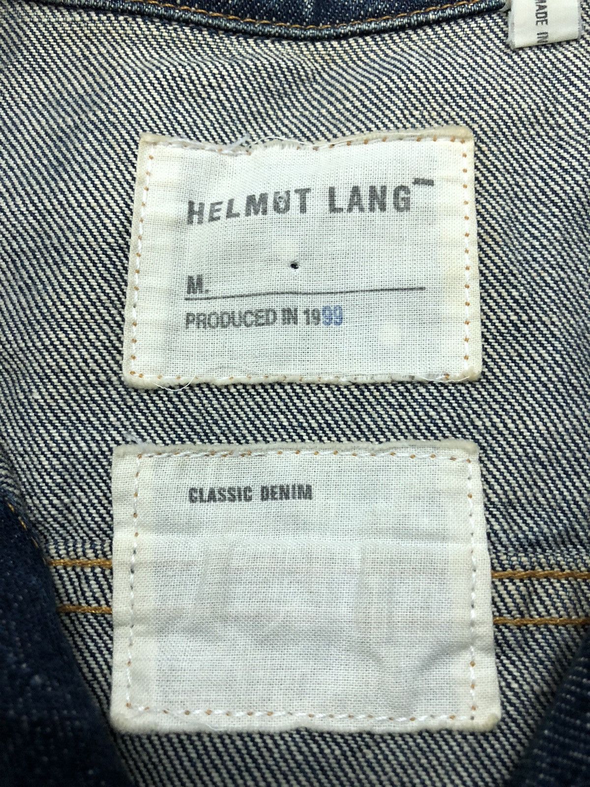 Helmut Lang 1999 Helmut Lang Classic denim trucker jacket Size US M / EU 48-50 / 2 - 10 Thumbnail