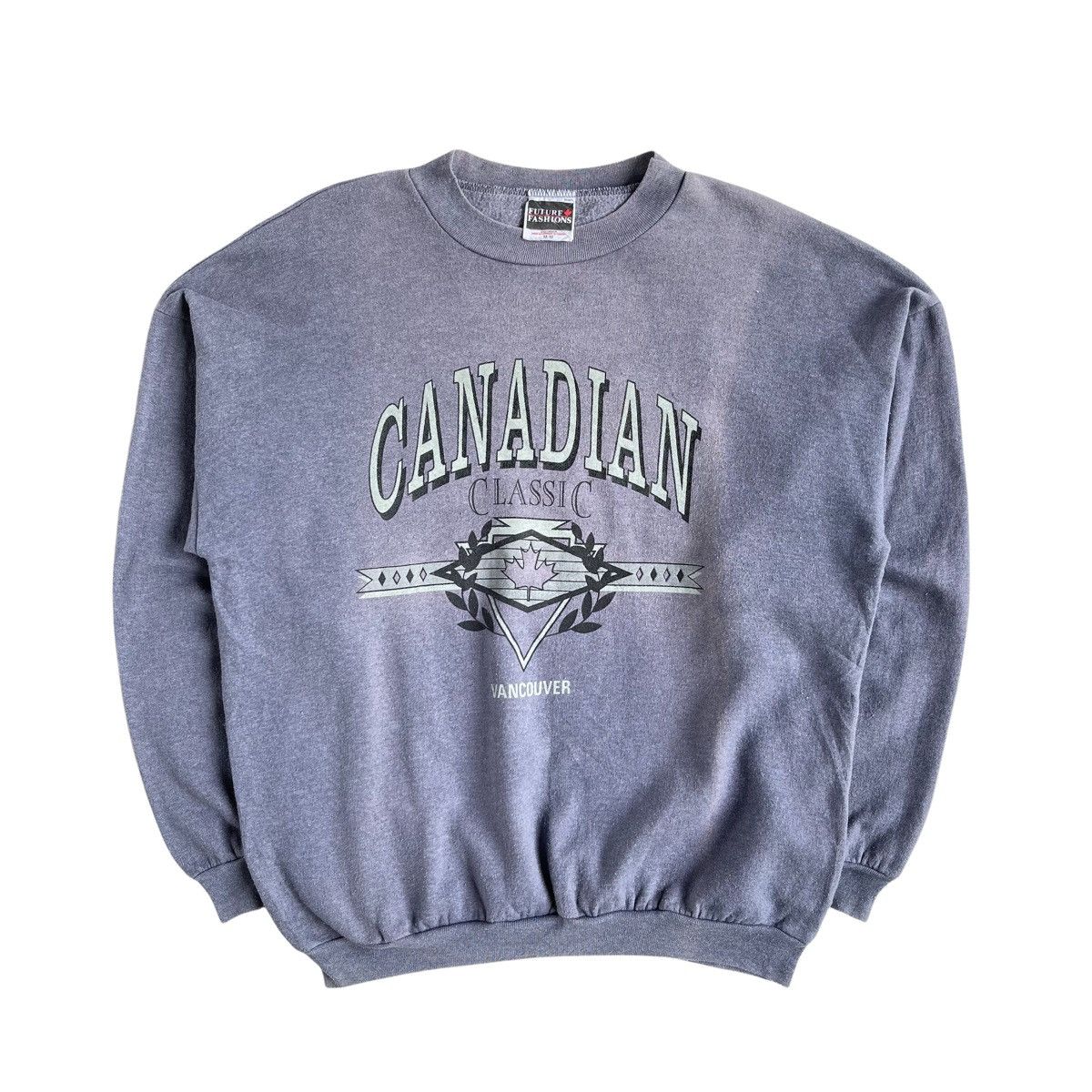 Vintage 70s Canadian Vancouver Sun Faded Sweatshirt Size US M / EU 48-50 / 2 - 1 Thumbnail