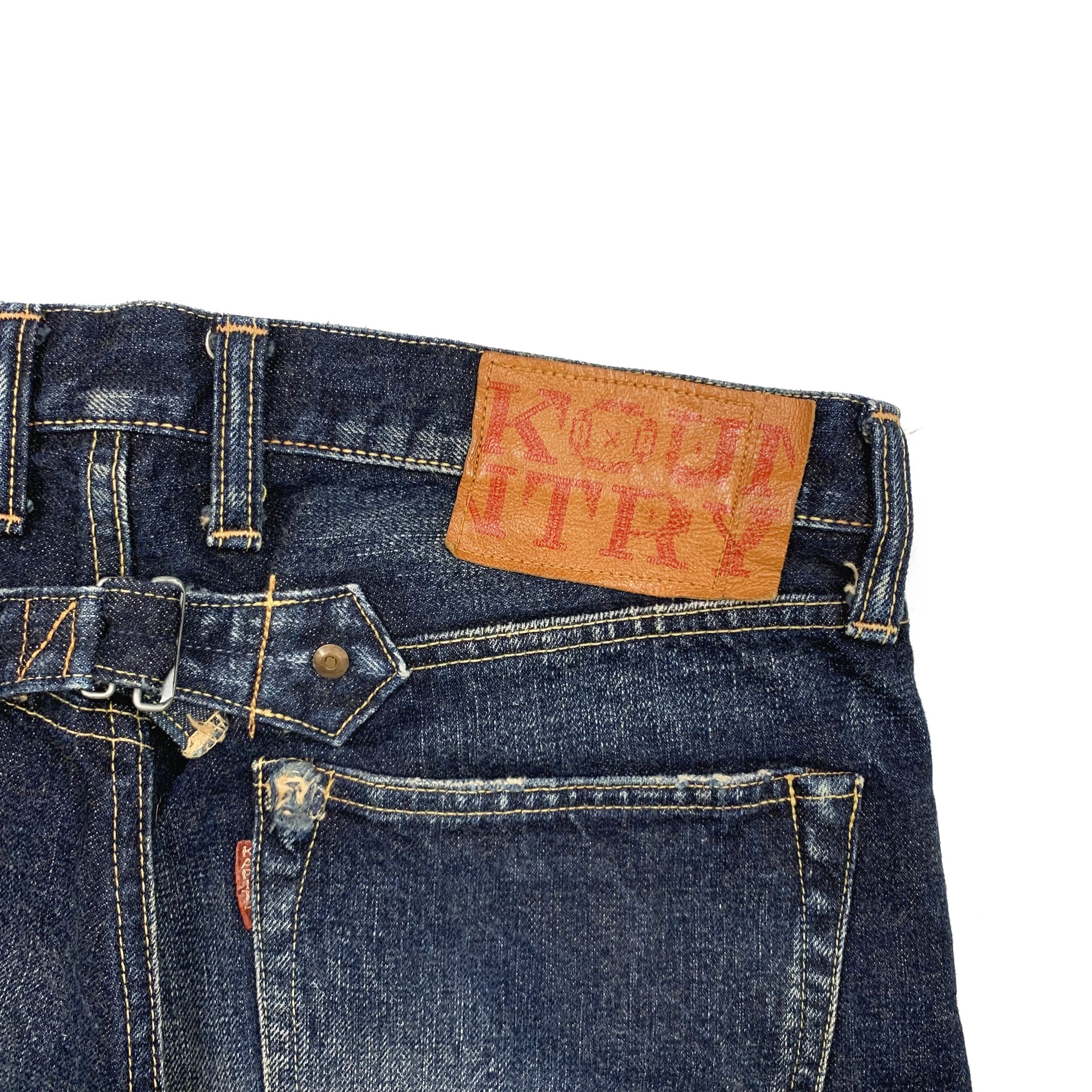 Kapital Studded Patchwork Denim / Jean Shorts Size US 34 / EU 50 - 11 Thumbnail