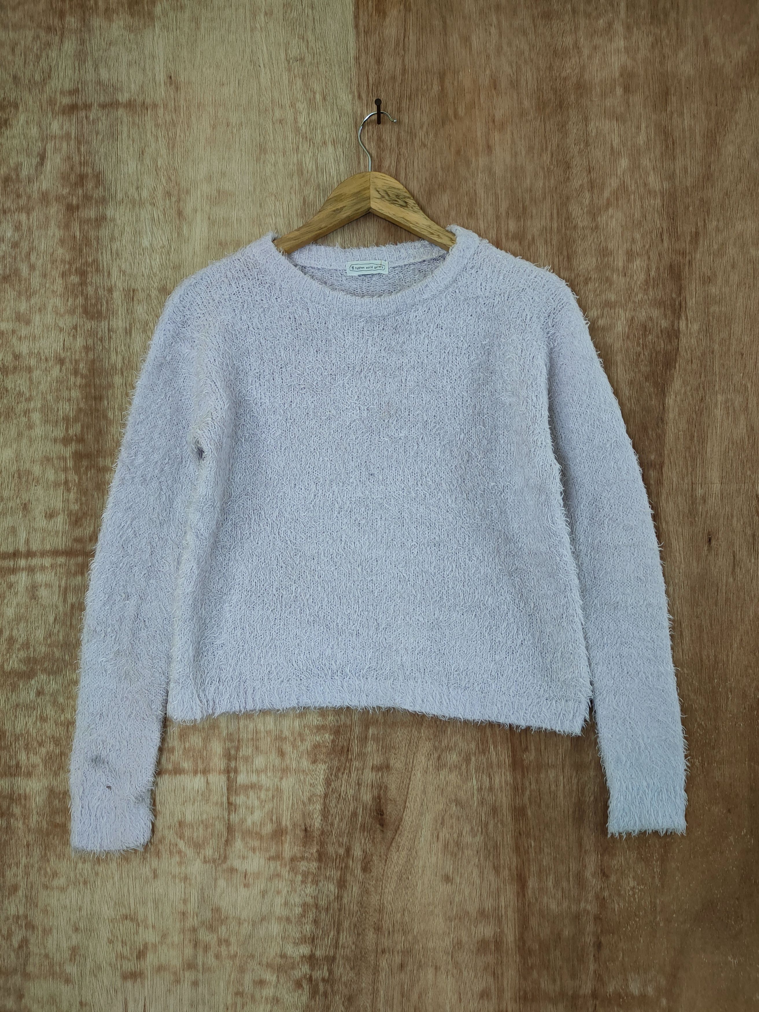 image of Homespun Knitwear Hypen World Gallery Mohair Soft Fur Knit Shag Shaggy46-487 in Purple (Size Small)