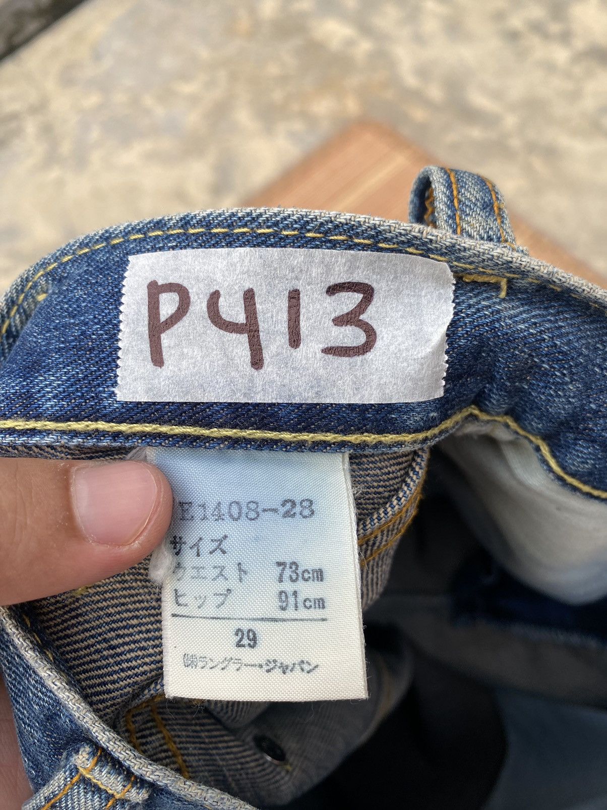 Japanese Brand Vintage Maverick Blue Bell Selvedge Jeans Size US 26 / EU 42 - 7 Thumbnail