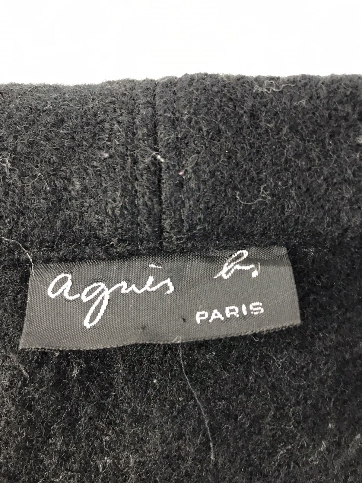 Agnes B Wool Thick Jacket Coat Multi Pockets K879j