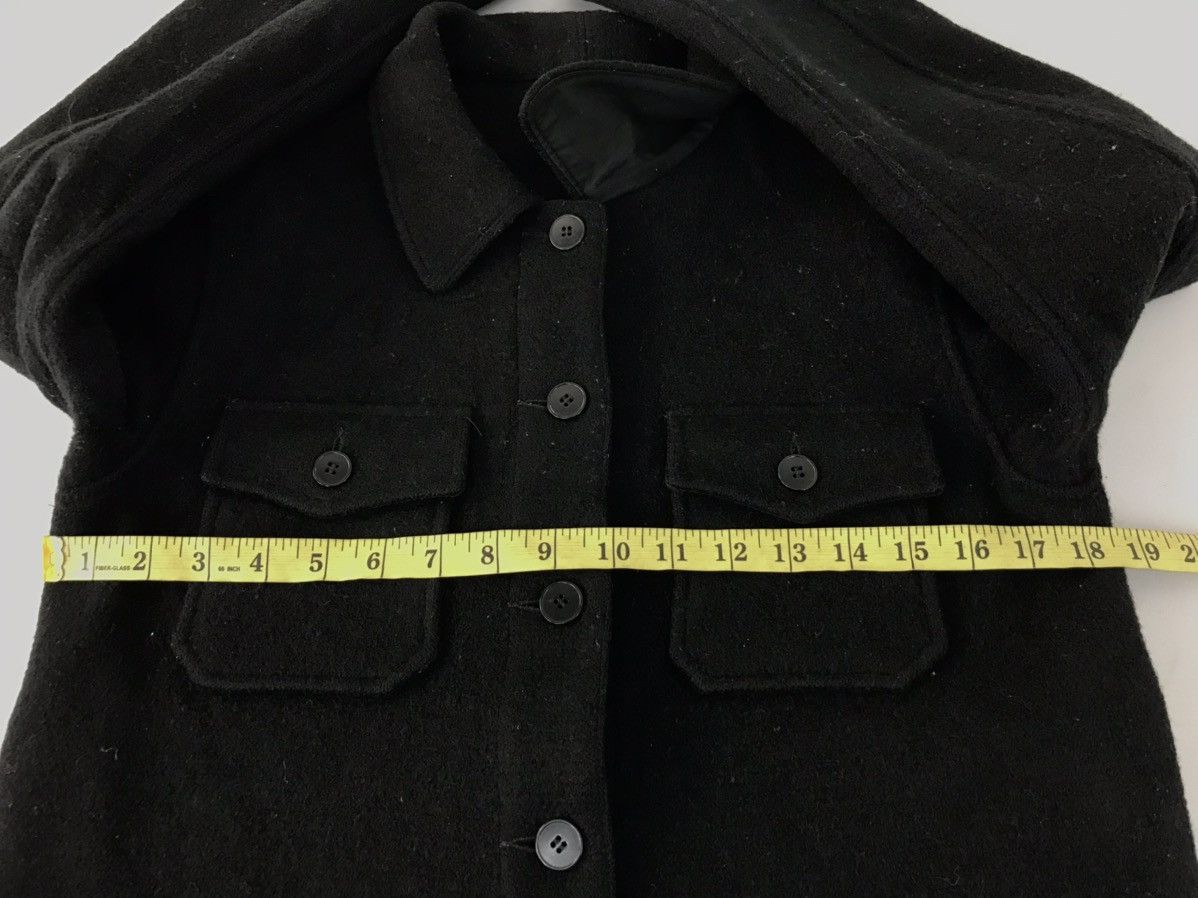 Agnes B Wool Thick Jacket Coat Multi Pockets K879j