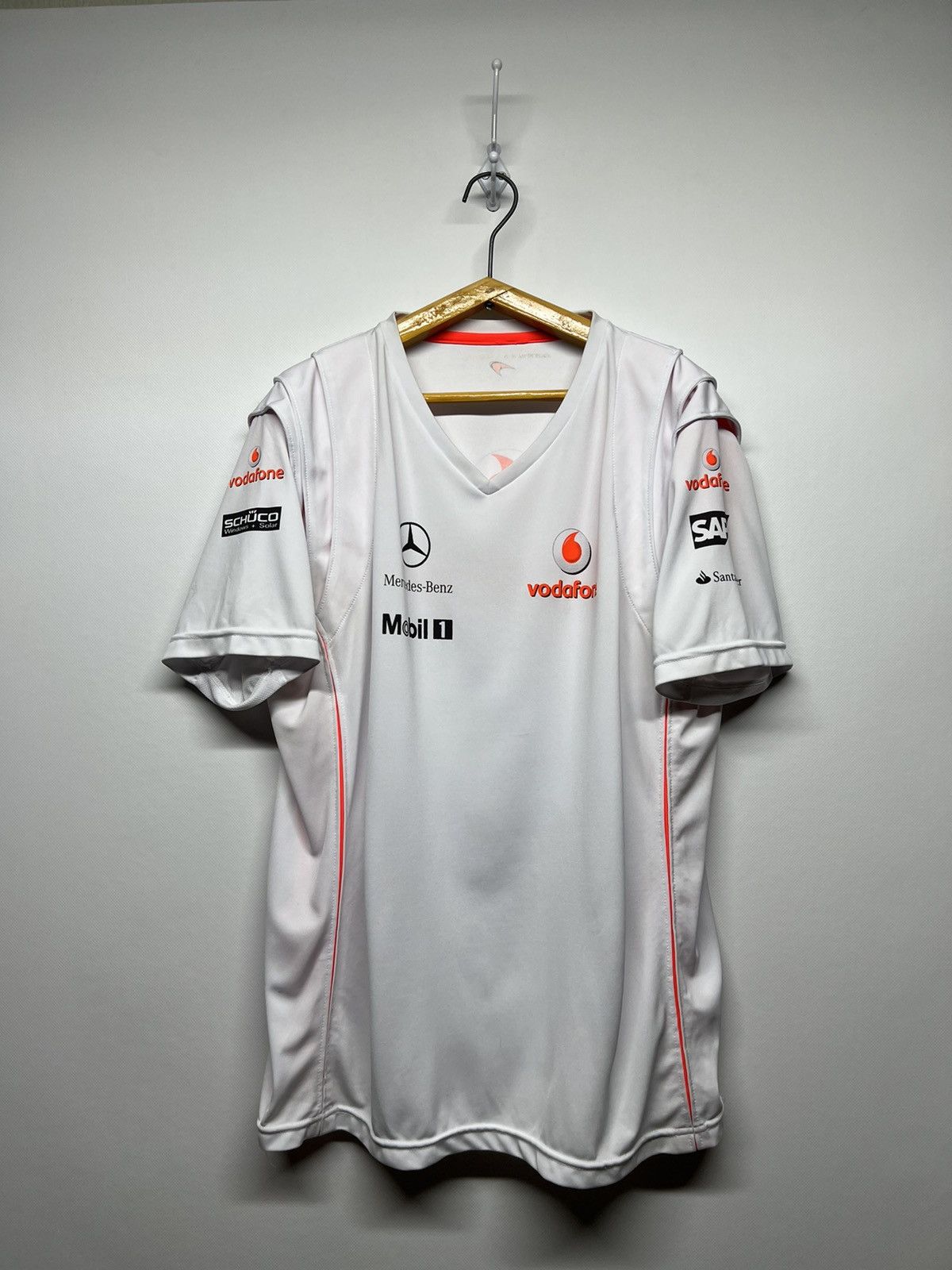 Mercedes-Benz × Vintage Vintage Y2k Mercedes Benz Vodafon Racing Jersey T-Shirt 90’s Size US M / EU 48-50 / 2 - 2 Thumbnail