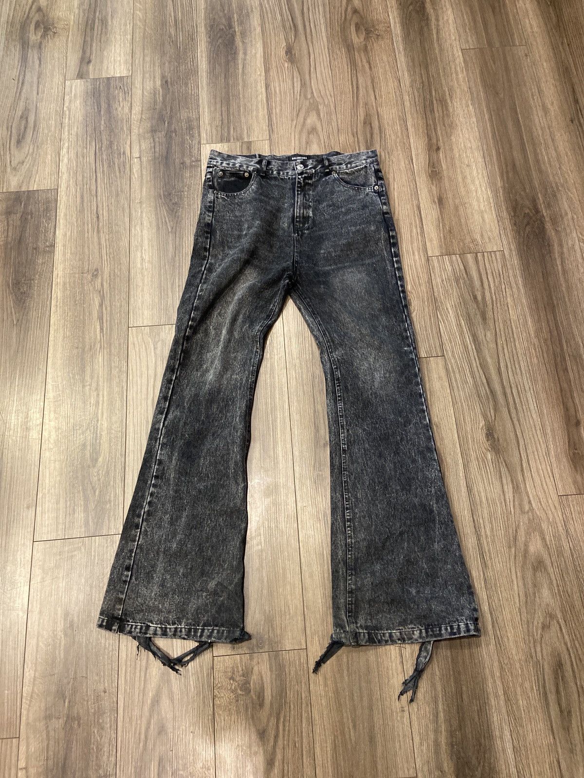 Balenciaga Balenciaga FW22 Lost Tape flared jeans Grailed