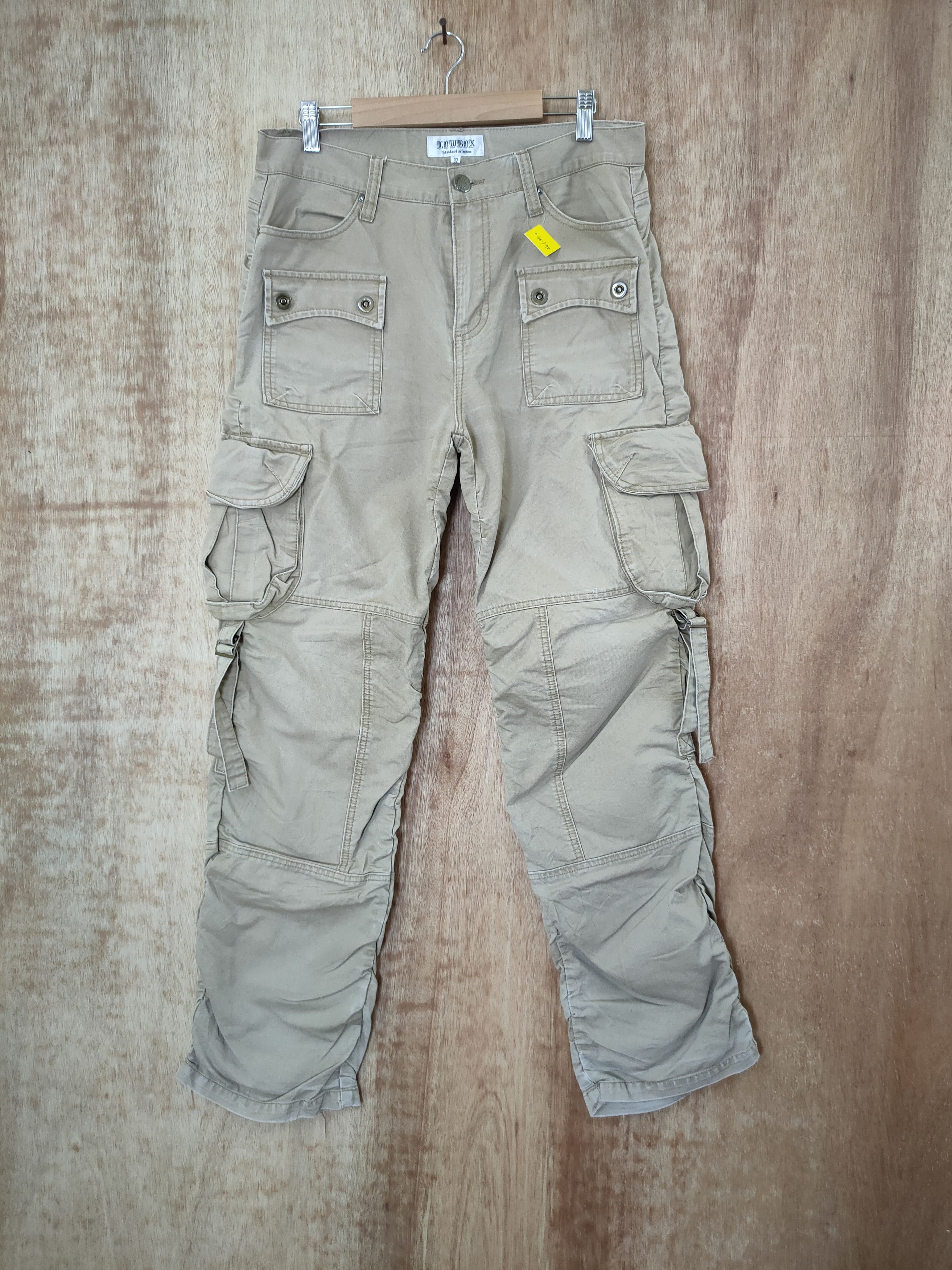 Japanese Brand DL LowBox spring multi pocket utility cargo pants #46-398 Size US 32 / EU 48 - 1 Thumbnail