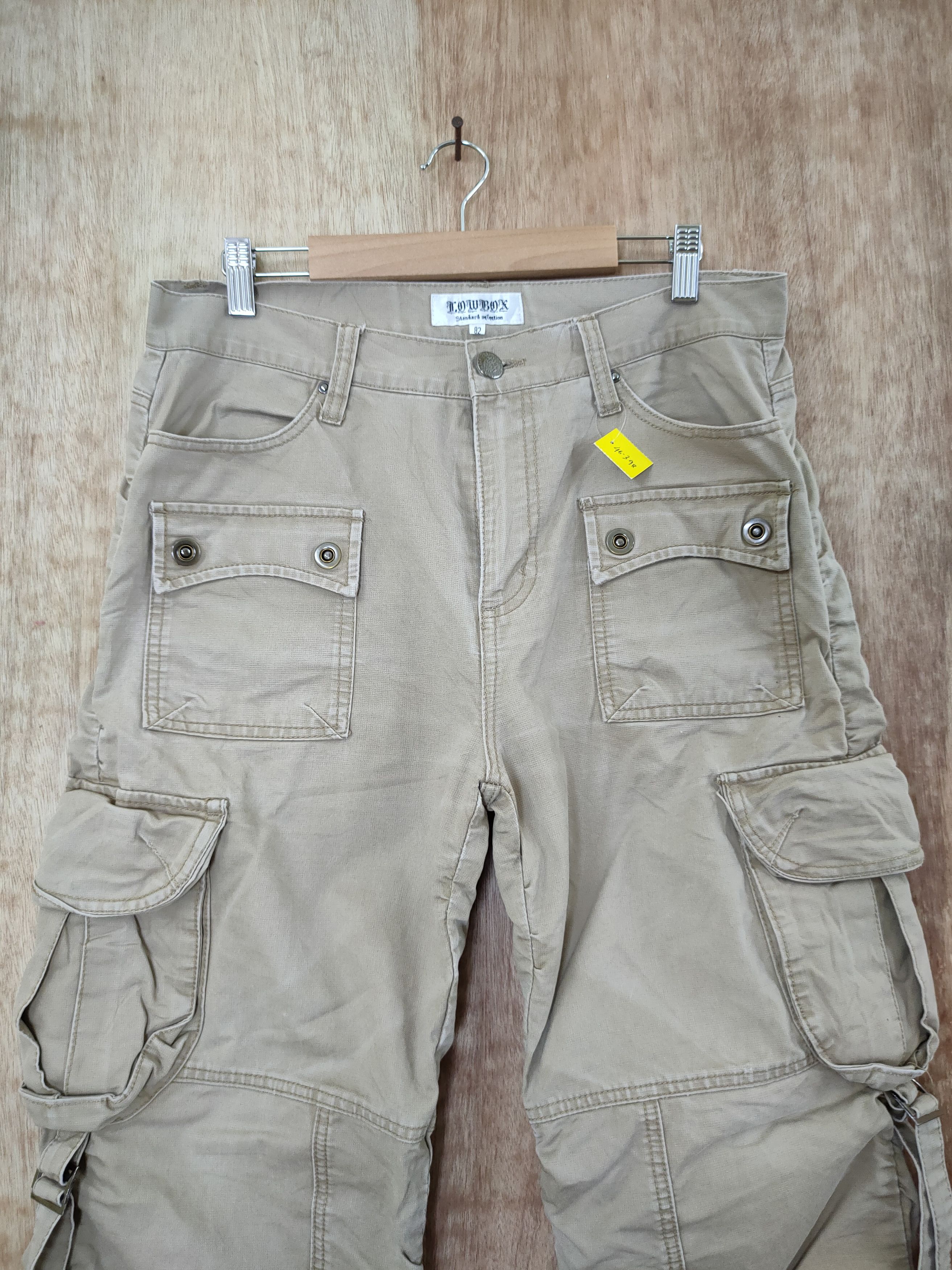 Japanese Brand DL LowBox spring multi pocket utility cargo pants #46-398 Size US 32 / EU 48 - 4 Thumbnail