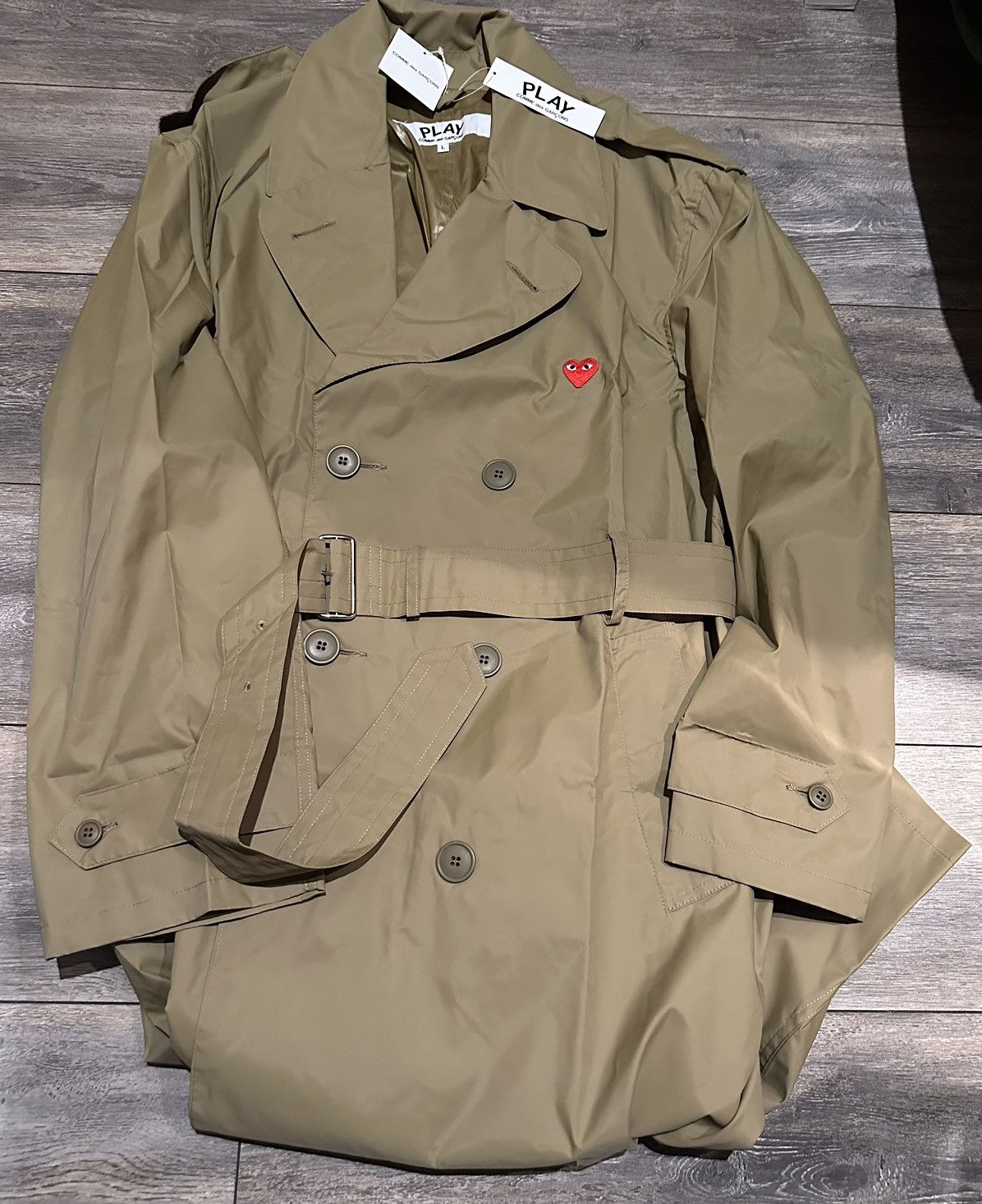 Comme des Garcons PLAY Brand New Comme Des Garçons Play Long Trench Size L Size US L / EU 52-54 / 3 - 1 Thumbnail