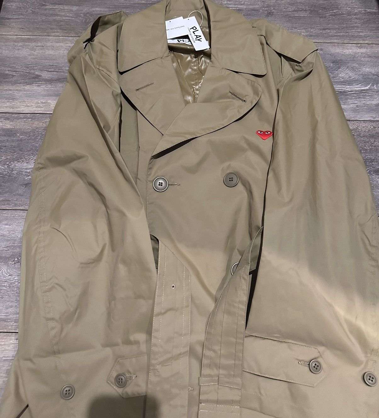 Comme des Garcons PLAY Brand New Comme Des Garçons Play Long Trench Size L Size US L / EU 52-54 / 3 - 6 Thumbnail