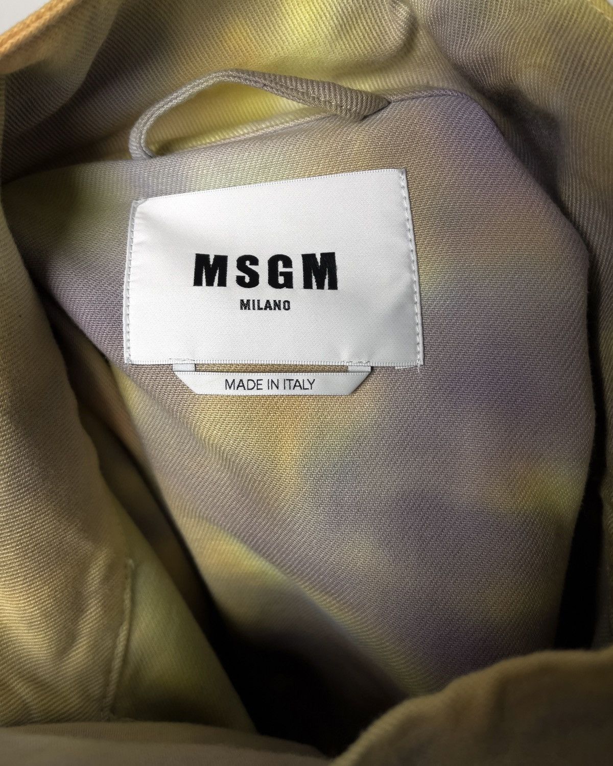 MSGM msgm tie-dye SS21 Half-Zip Sweatshirt/overshirt/jacket Size US L / EU 52-54 / 3 - 8 Thumbnail