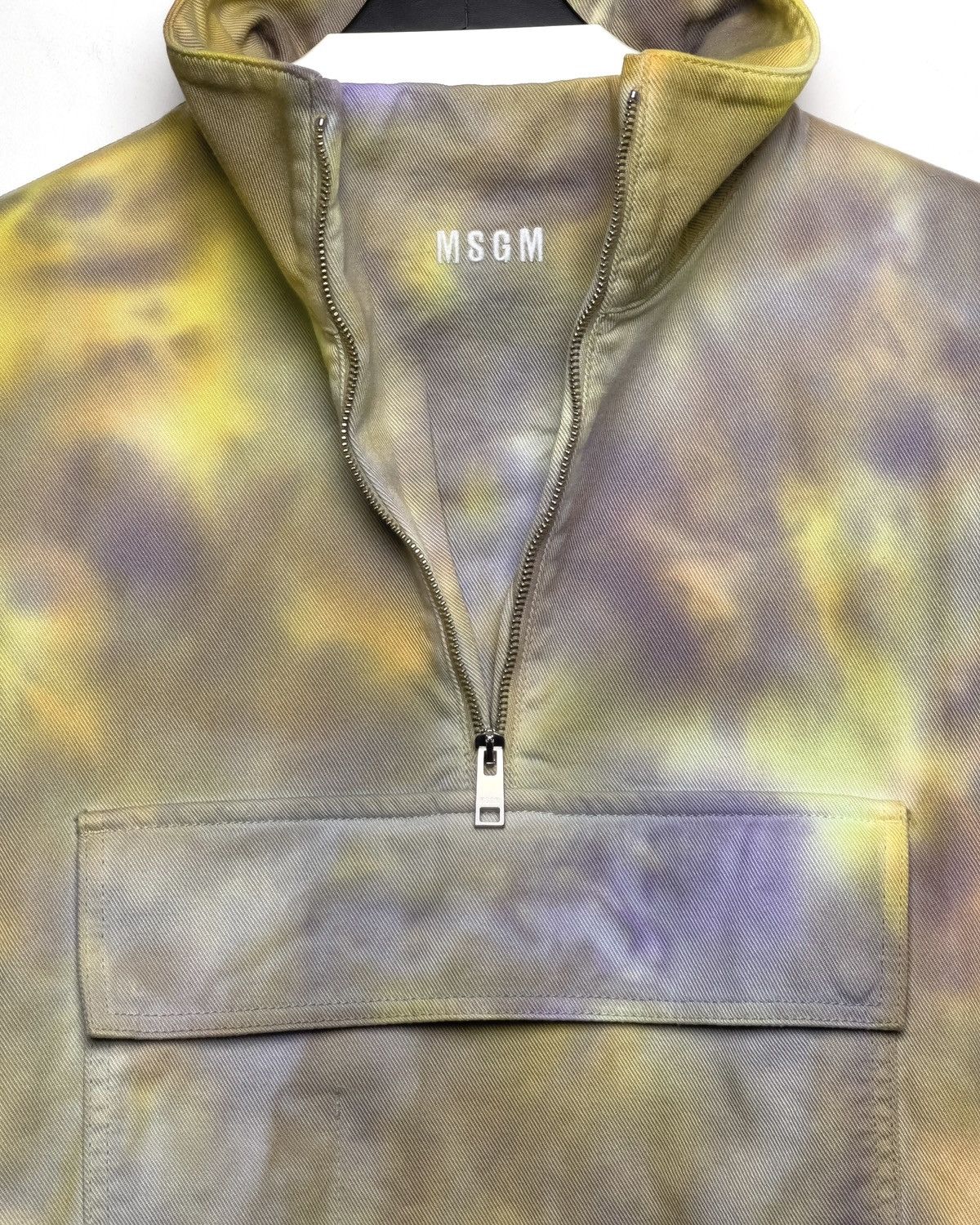 MSGM msgm tie-dye SS21 Half-Zip Sweatshirt/overshirt/jacket Size US L / EU 52-54 / 3 - 5 Thumbnail