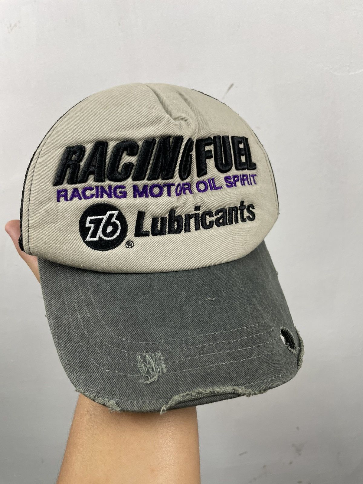 Sports Specialties × Vintage Vintage Distressed 76 Lubricants Mesh Cap Fits All Size ONE SIZE - 4 Thumbnail