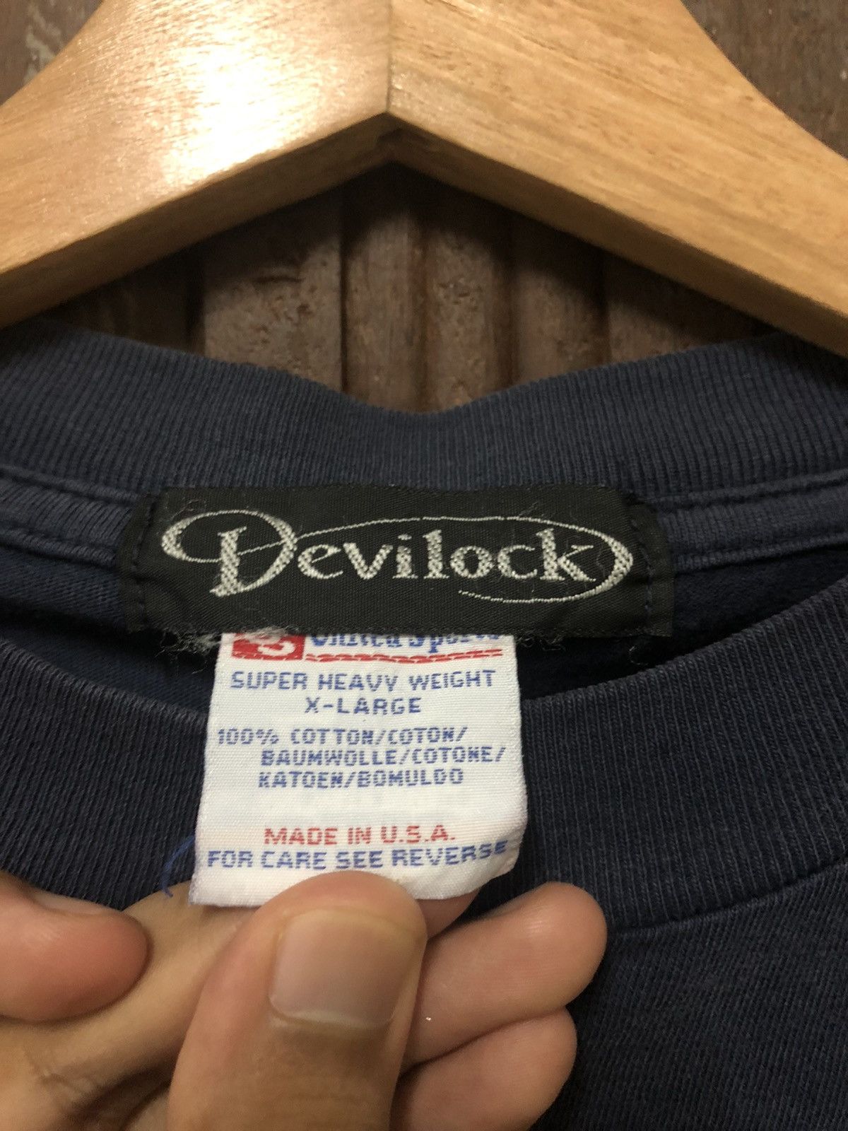 Devilock × Japanese Brand × Vintage Vintage Devilock Made in USA Nice Print Tee T Shirt Size US XL / EU 56 / 4 - 5 Thumbnail