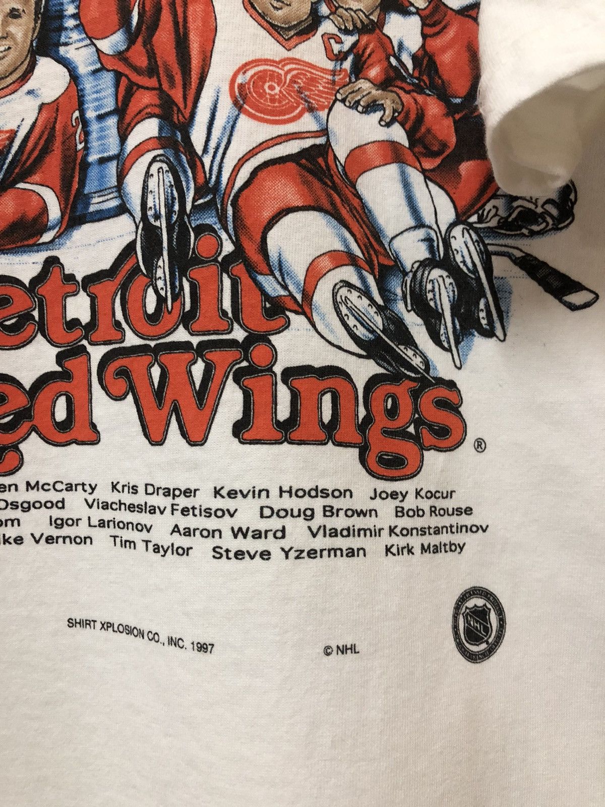 NHL × Vintage Vintage Detroit Red Wings Stanley Cup Champions 1997 Shirt Size US XL / EU 56 / 4 - 4 Thumbnail