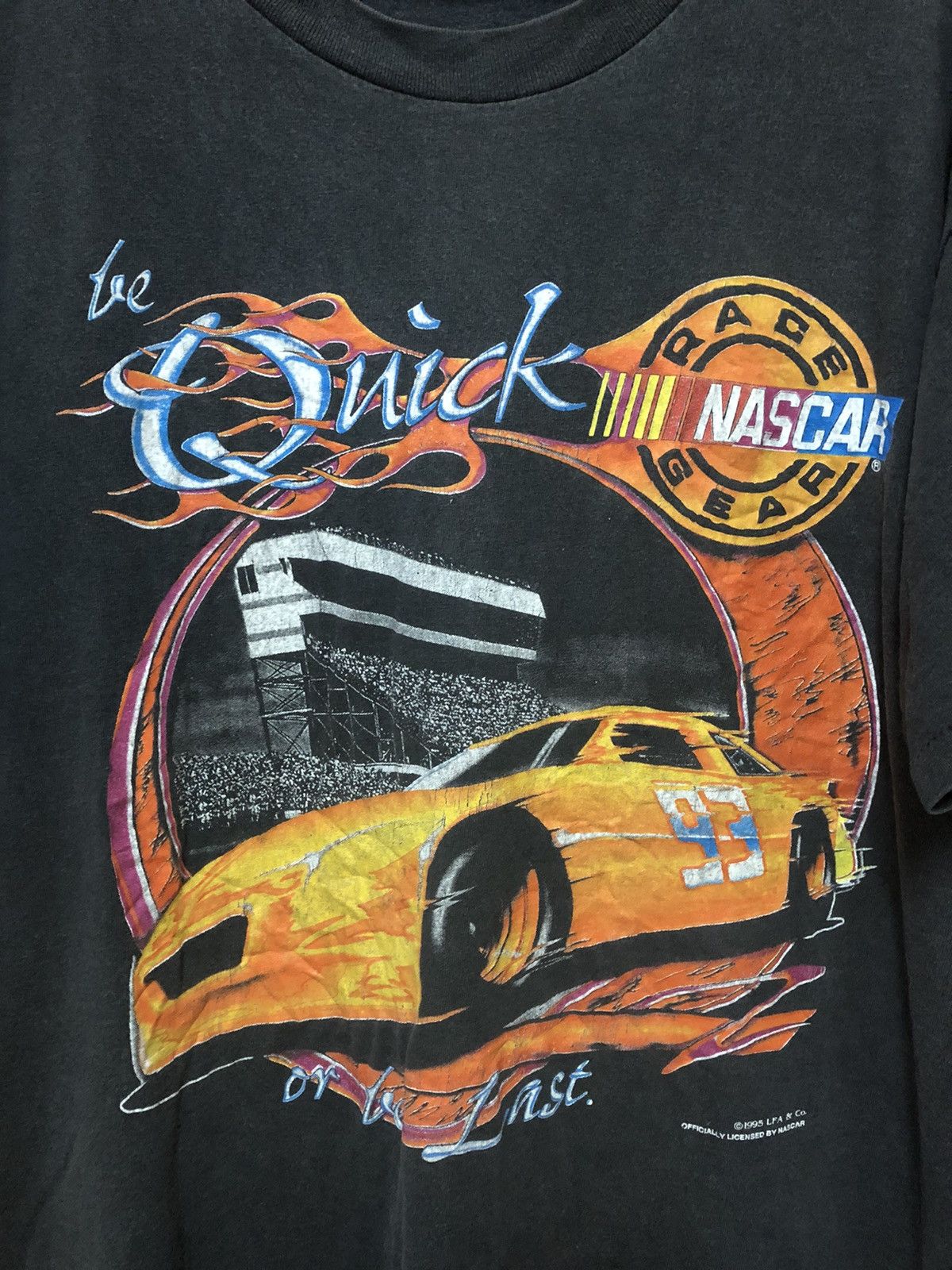 NASCAR × Vintage Vintage 90s Officially Nascar Race Gear 1995 Rare T Shirt Size US XXL / EU 58 / 5 - 2 Thumbnail