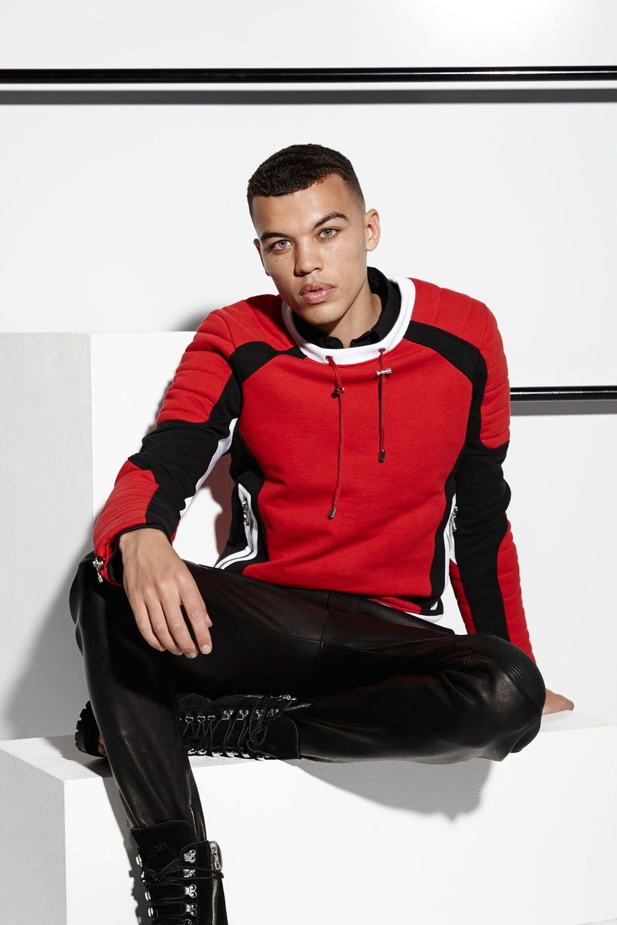 Balmain Decarnin Biker sweatshirt SS14.Like Gucci or Saint Laurent Size US M / EU 48-50 / 2 - 2 Thumbnail