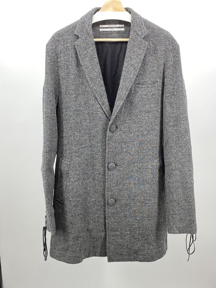 Robert Geller Two Tone Coat - Grey / Navy | Grailed