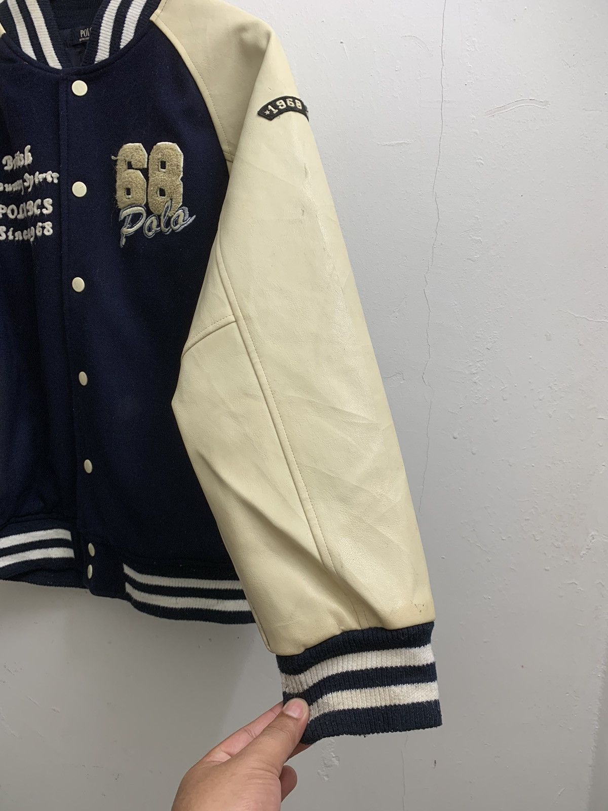 Polo Ralph Lauren ❤️‍🔥SENDOFFERS❤️‍🔥 Polo 68 SpellOut Varsity Jacket Size US S / EU 44-46 / 1 - 4 Thumbnail