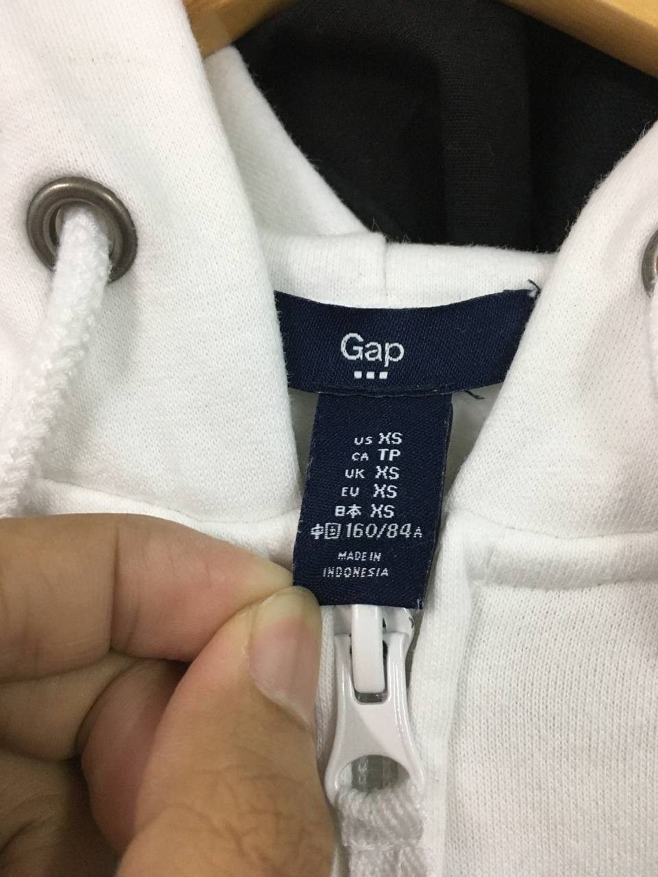 Gap Gap Embroidered Logo Zipper Hoodie Size XS / US 0-2 / IT 36-38 - 4 Thumbnail