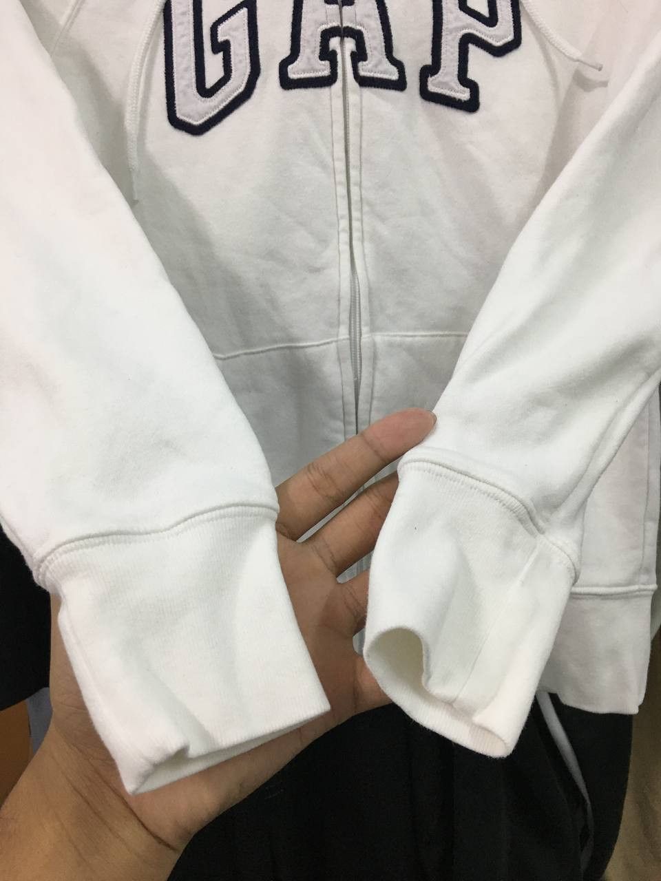 Gap Gap Embroidered Logo Zipper Hoodie Size XS / US 0-2 / IT 36-38 - 3 Thumbnail