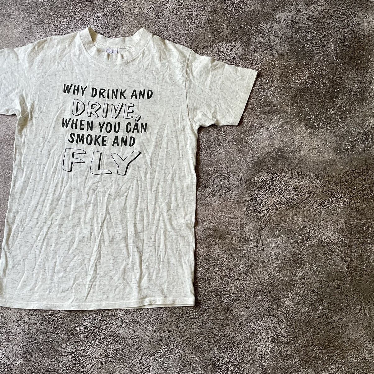 Vintage Vintage Y2K Sun Faded Graphic Tee Funny Humor Skate Boxy L Size US L / EU 52-54 / 3 - 3 Thumbnail