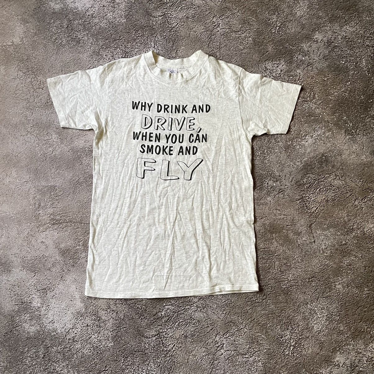 Vintage Vintage Y2K Sun Faded Graphic Tee Funny Humor Skate Boxy L Size US L / EU 52-54 / 3 - 2 Thumbnail