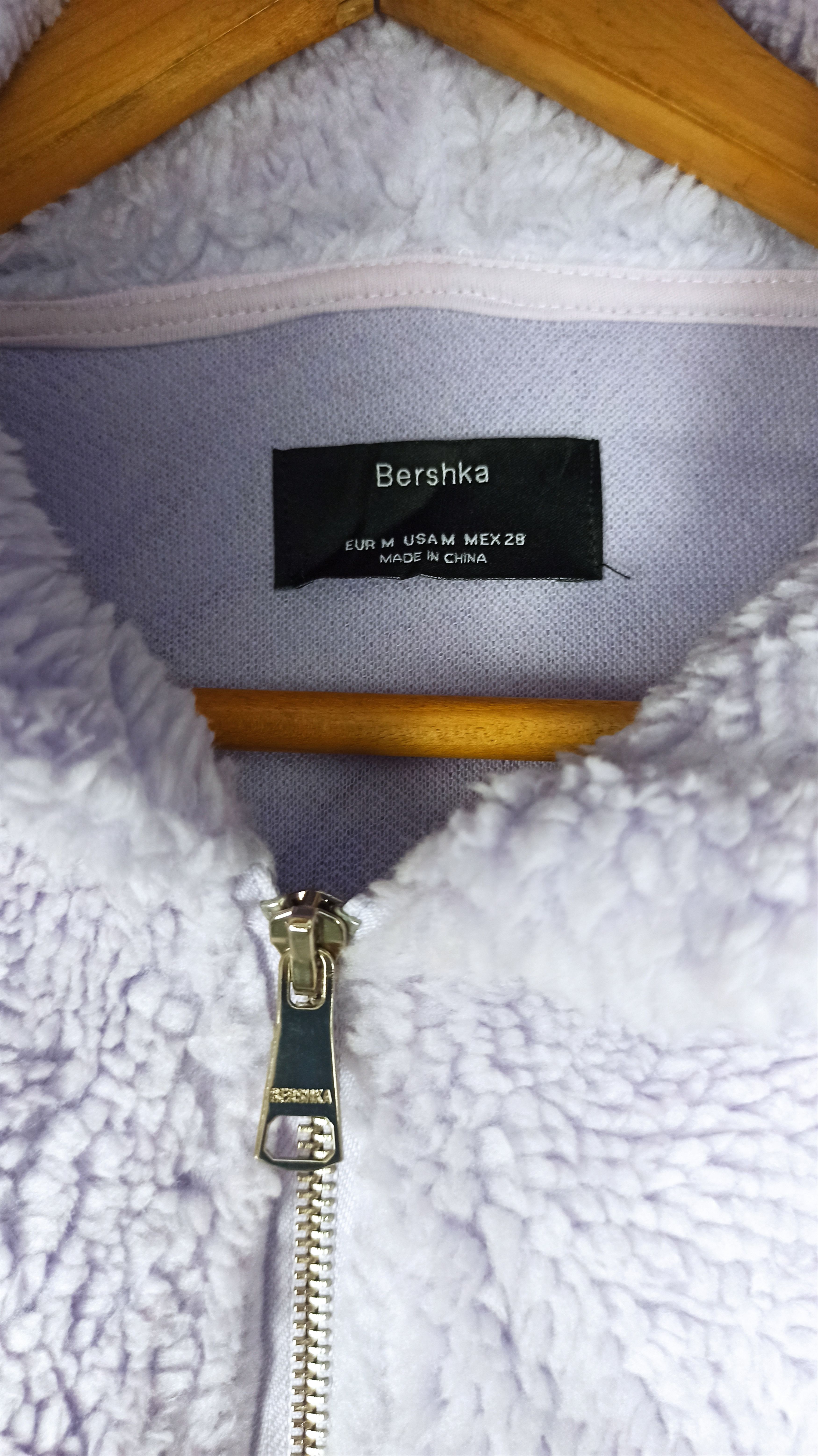 Bershka 🔥Rare🔥 Berskha Fleece Mink Fur Hoodie Half Zipper Size US M / EU 48-50 / 2 - 4 Thumbnail