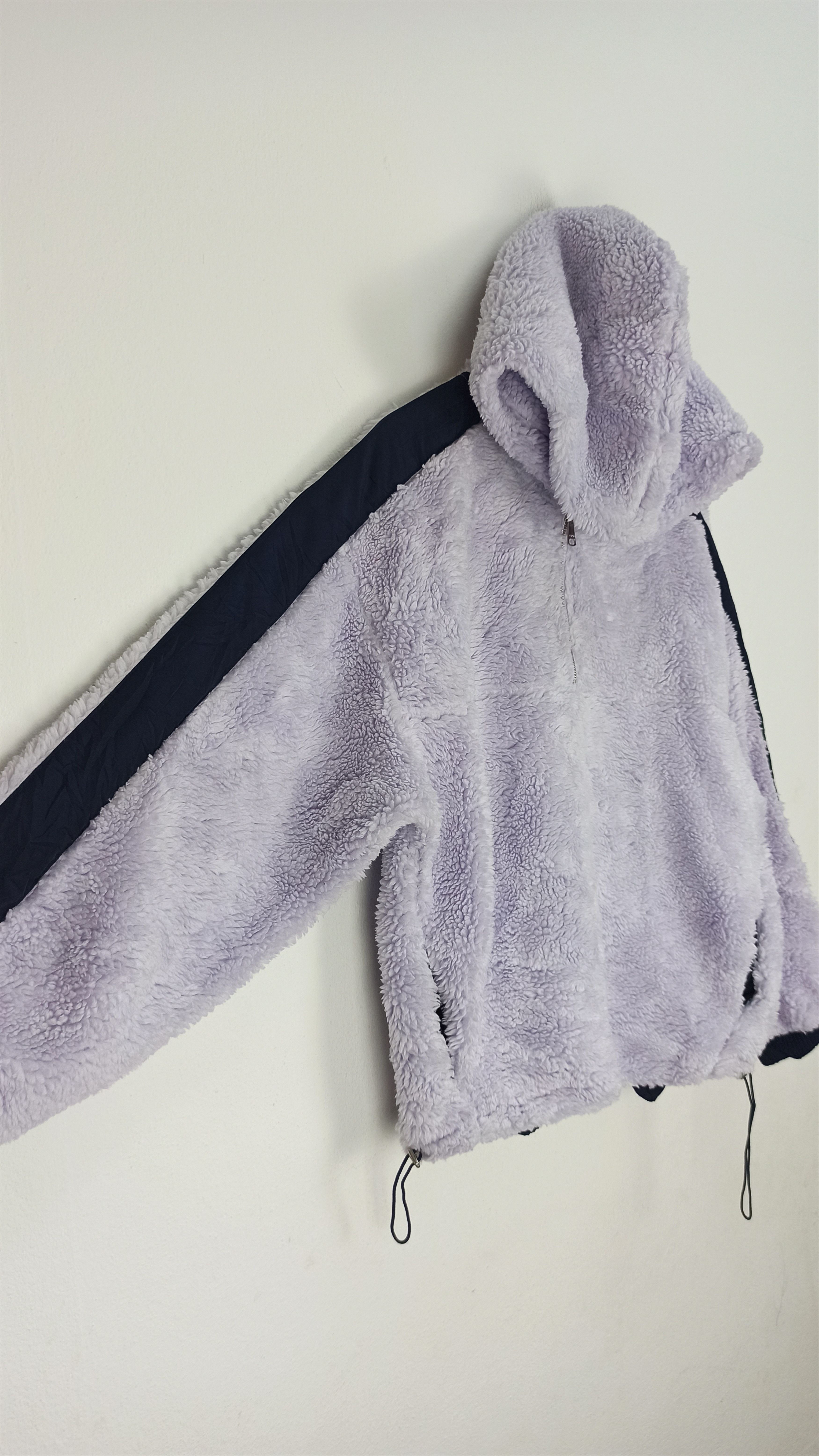 Bershka 🔥Rare🔥 Berskha Fleece Mink Fur Hoodie Half Zipper Size US M / EU 48-50 / 2 - 2 Thumbnail