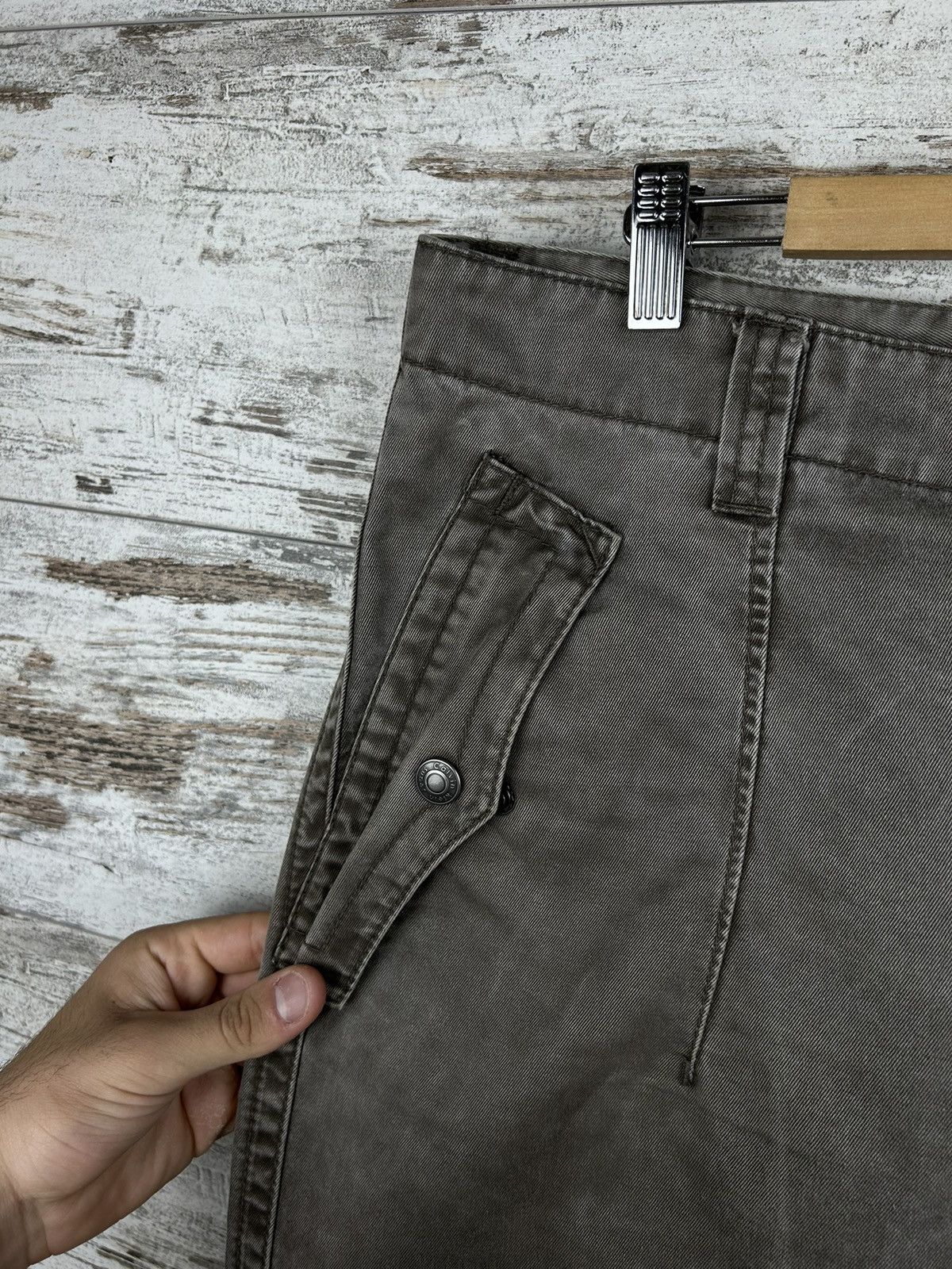 Calvin Klein × Vintage Mens Vintage Calvin Klein Cargo Pants brown y2k streetwear Size US 32 / EU 48 - 6 Thumbnail