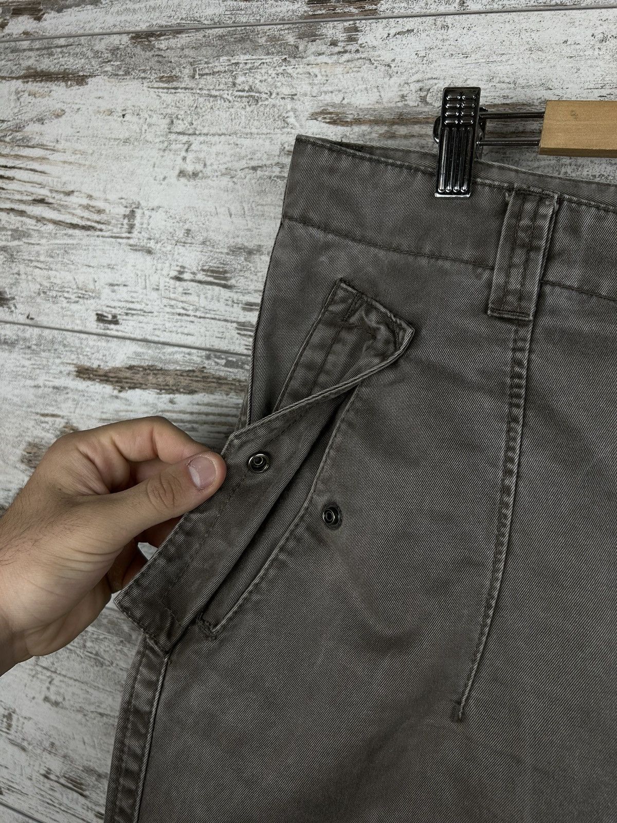 Calvin Klein × Vintage Mens Vintage Calvin Klein Cargo Pants brown y2k streetwear Size US 32 / EU 48 - 7 Thumbnail