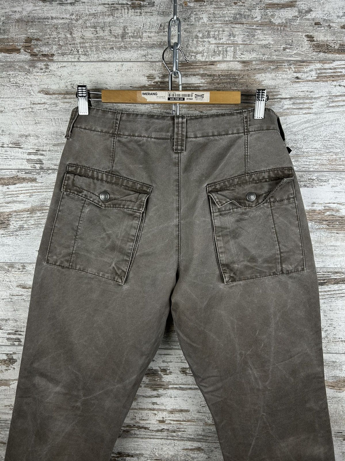 Calvin Klein × Vintage Mens Vintage Calvin Klein Cargo Pants brown y2k streetwear Size US 32 / EU 48 - 10 Thumbnail