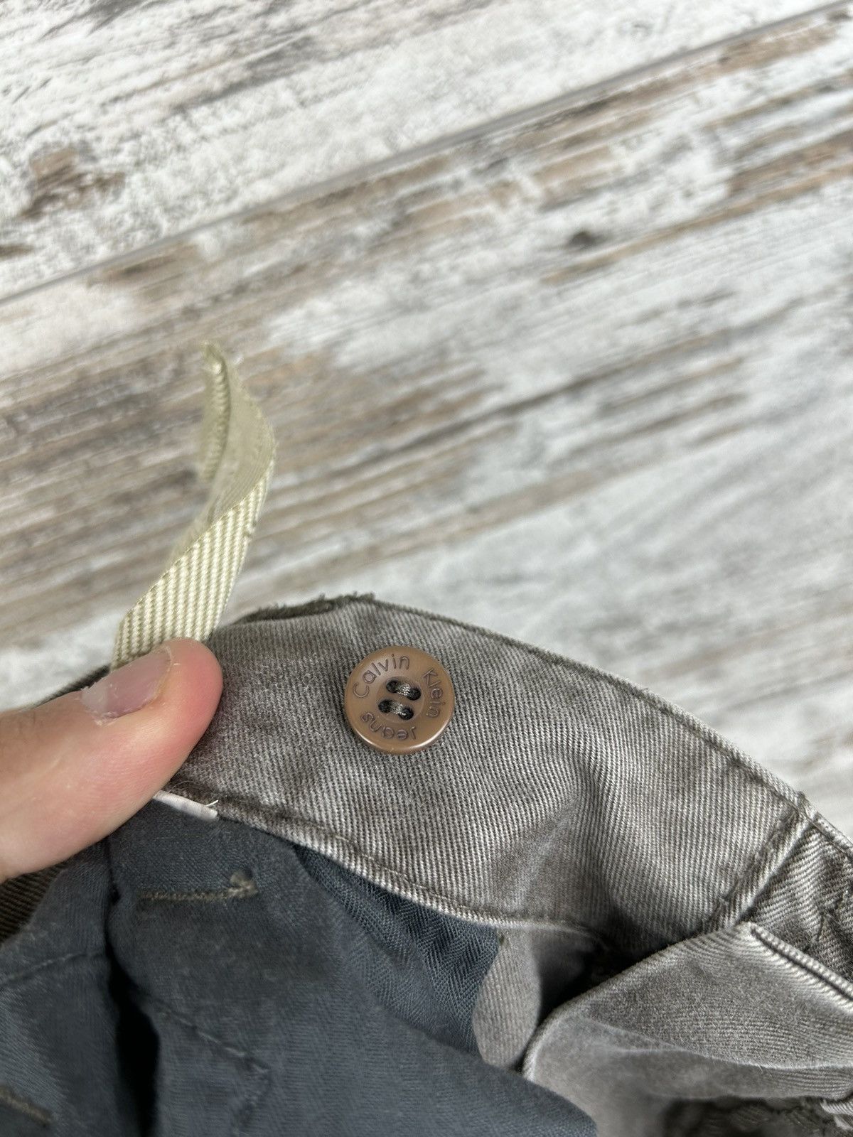 Calvin Klein × Vintage Mens Vintage Calvin Klein Cargo Pants brown y2k streetwear Size US 32 / EU 48 - 17 Thumbnail