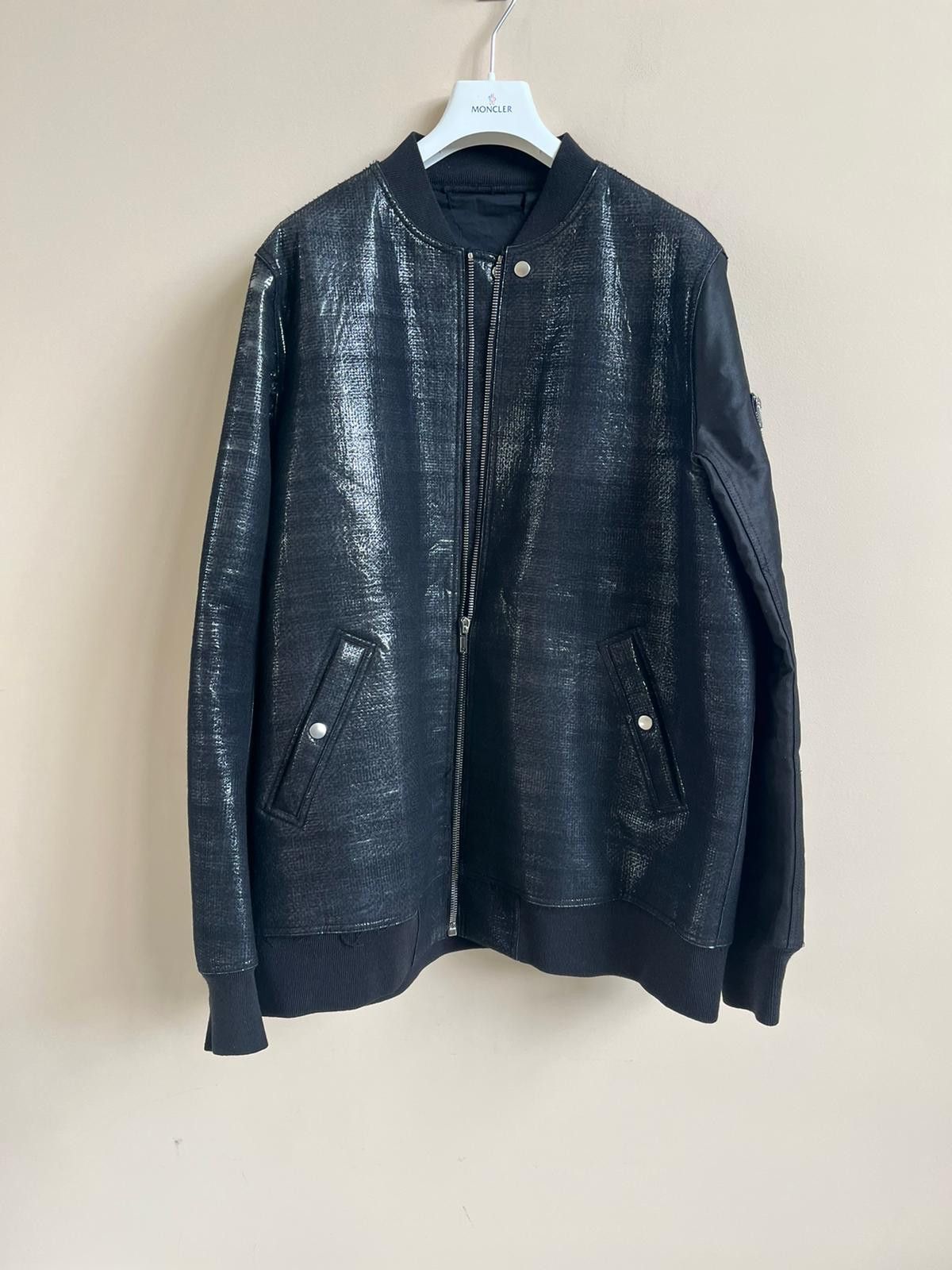 Rick Owens Heavy Flight Bomber Jacket in Black Size US XL / EU 56 / 4 - 2 Thumbnail