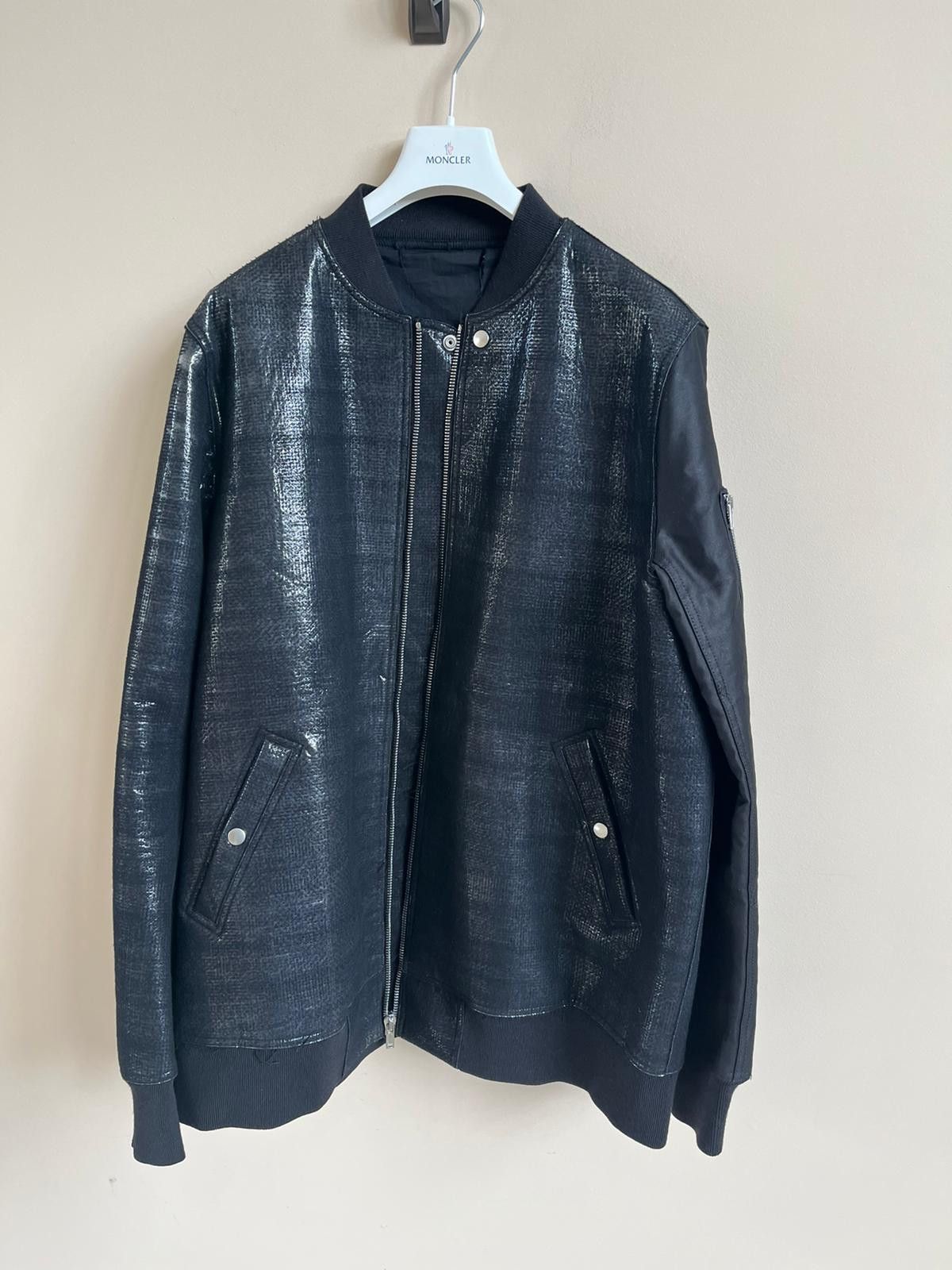 Rick Owens Heavy Flight Bomber Jacket in Black Size US XL / EU 56 / 4 - 15 Thumbnail