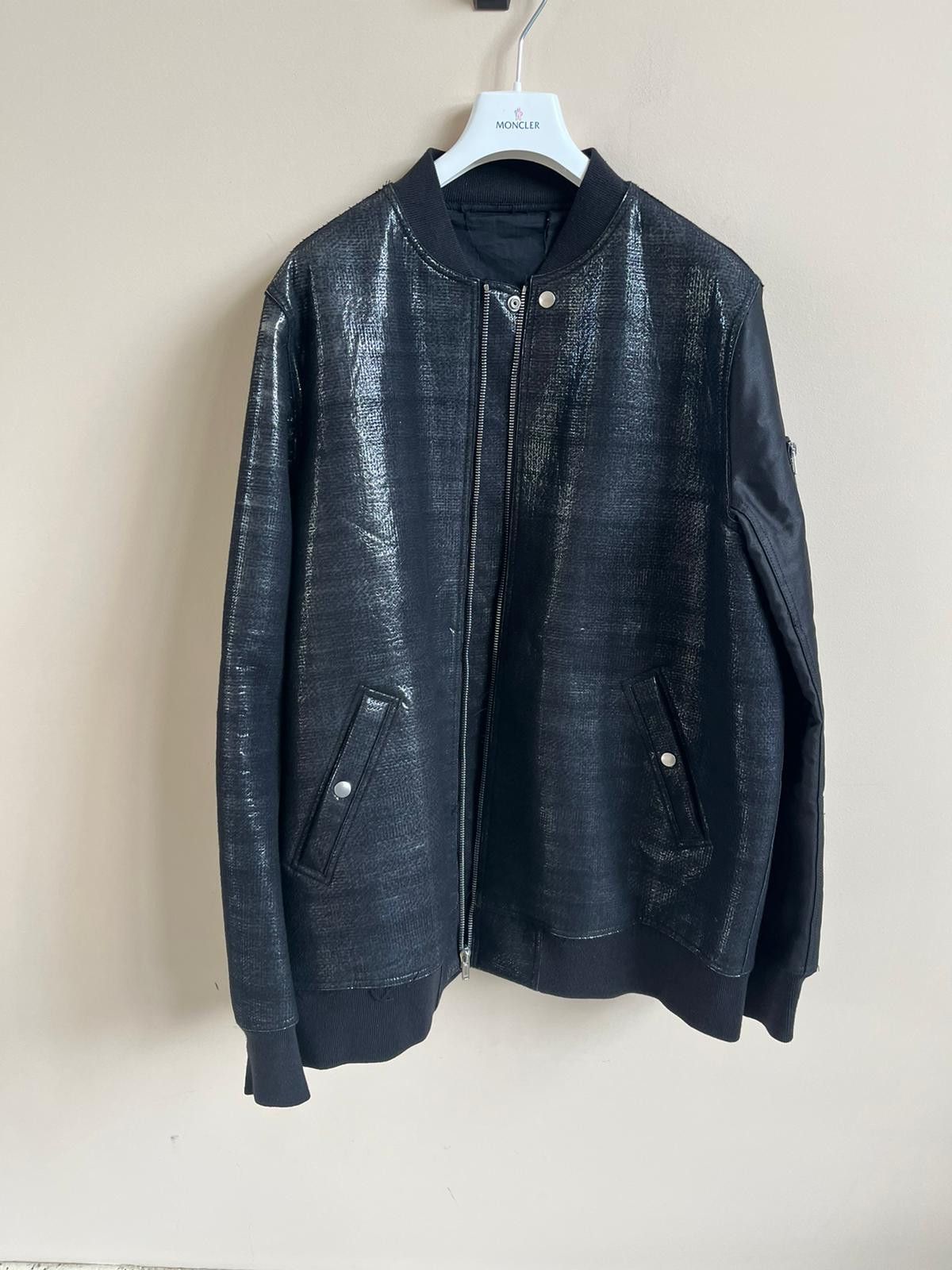 Rick Owens Heavy Flight Bomber Jacket in Black Size US XL / EU 56 / 4 - 16 Thumbnail