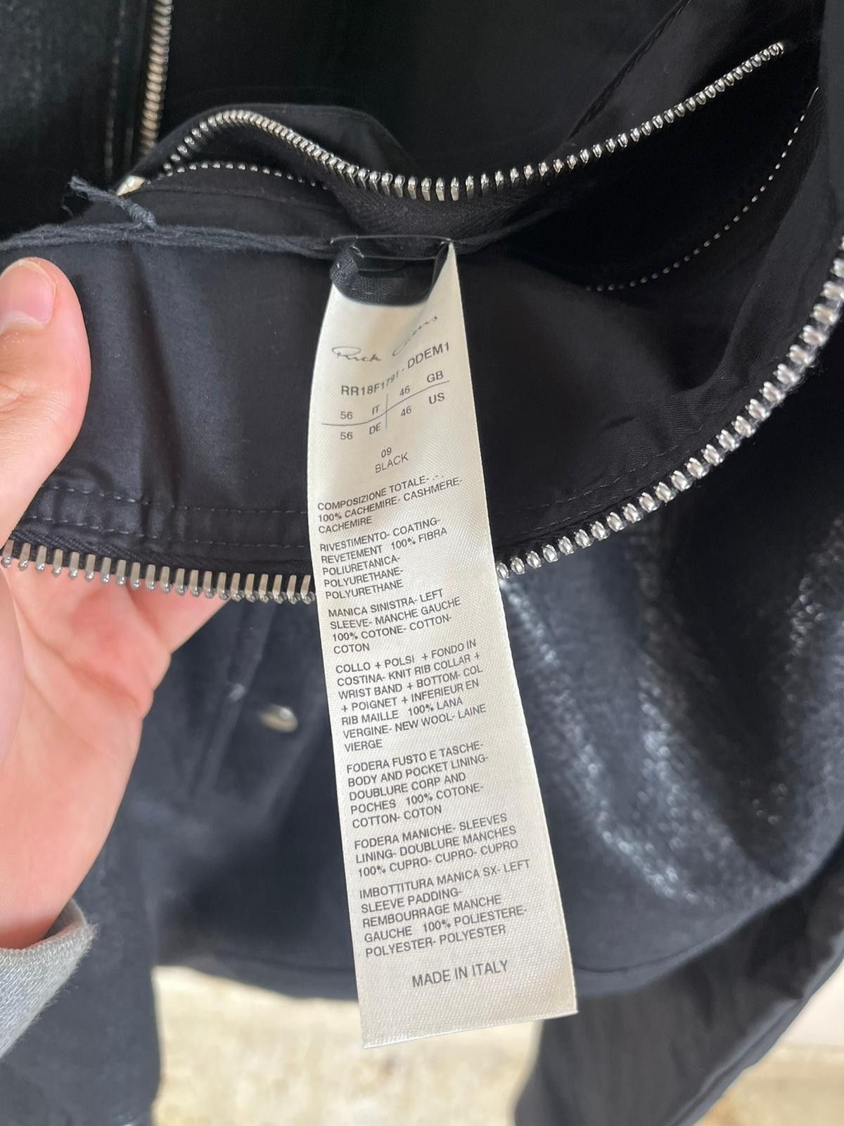 Rick Owens Heavy Flight Bomber Jacket in Black Size US XL / EU 56 / 4 - 7 Thumbnail