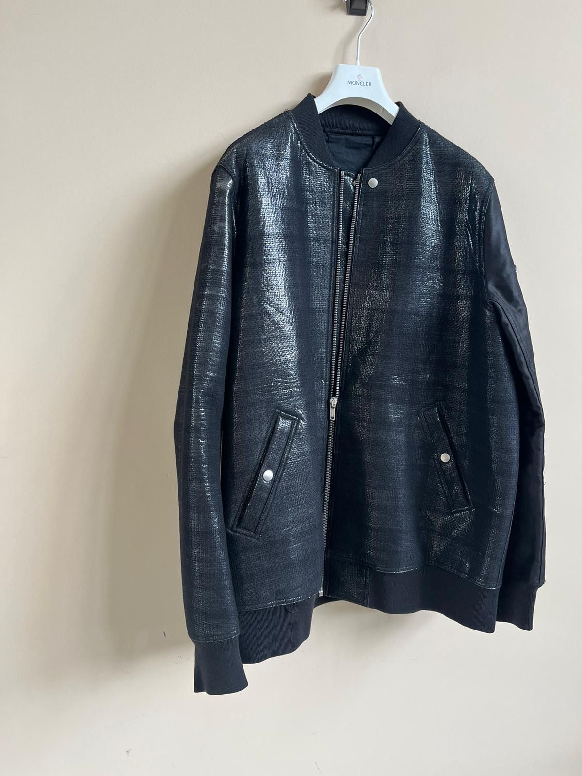 Rick Owens Heavy Flight Bomber Jacket in Black Size US XL / EU 56 / 4 - 3 Thumbnail
